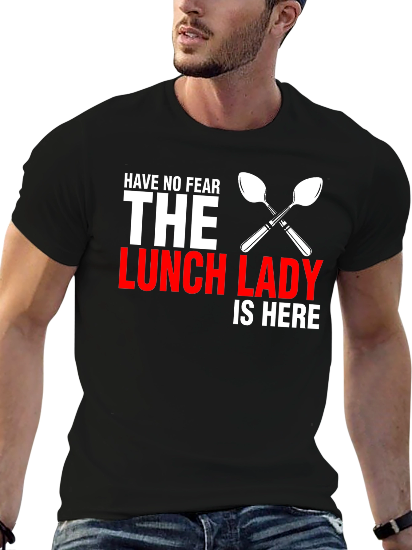 Lunch Lady Hero T-Shirt -  Black