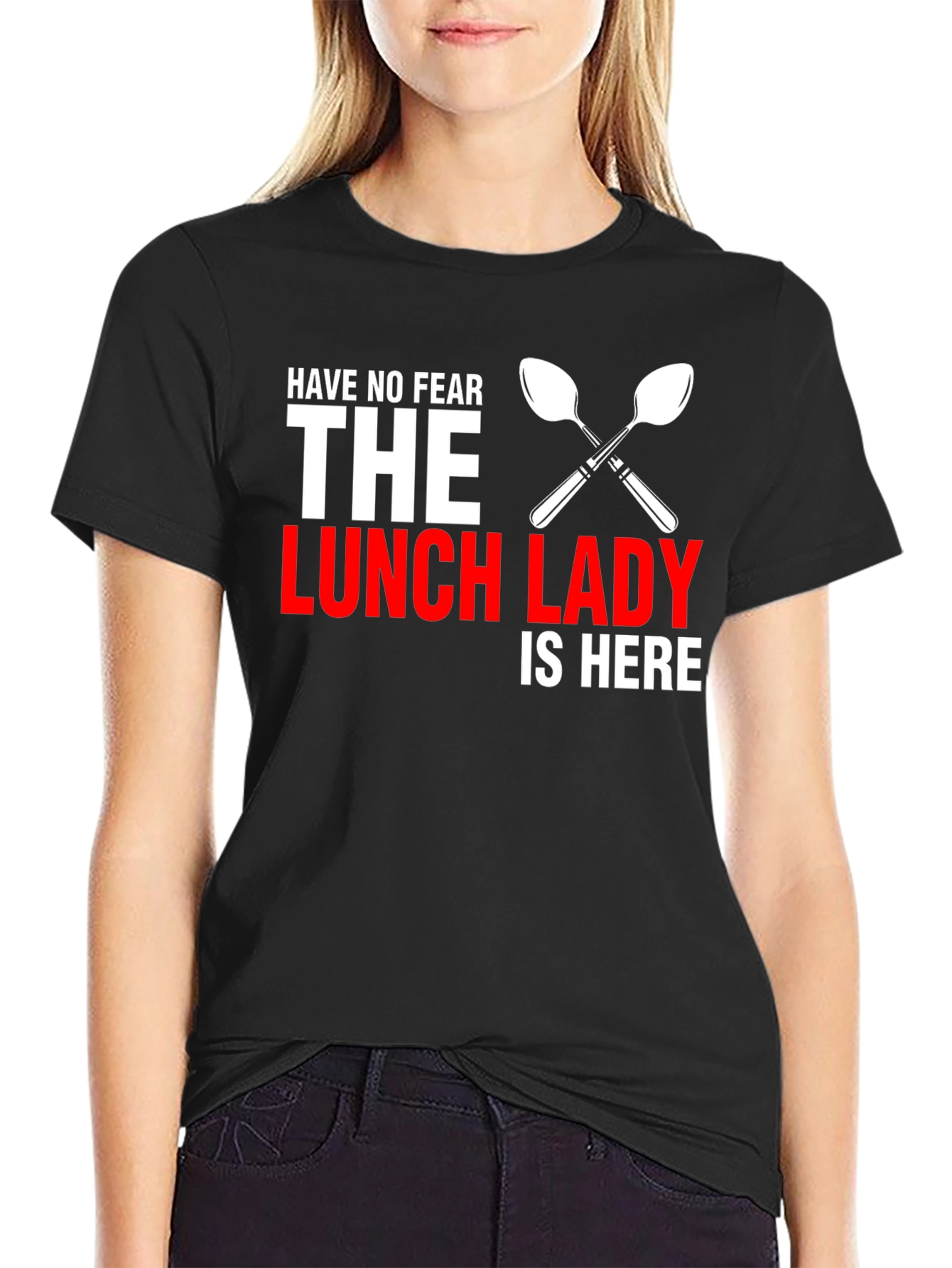 Lunch Lady Hero T-Shirt -  Black