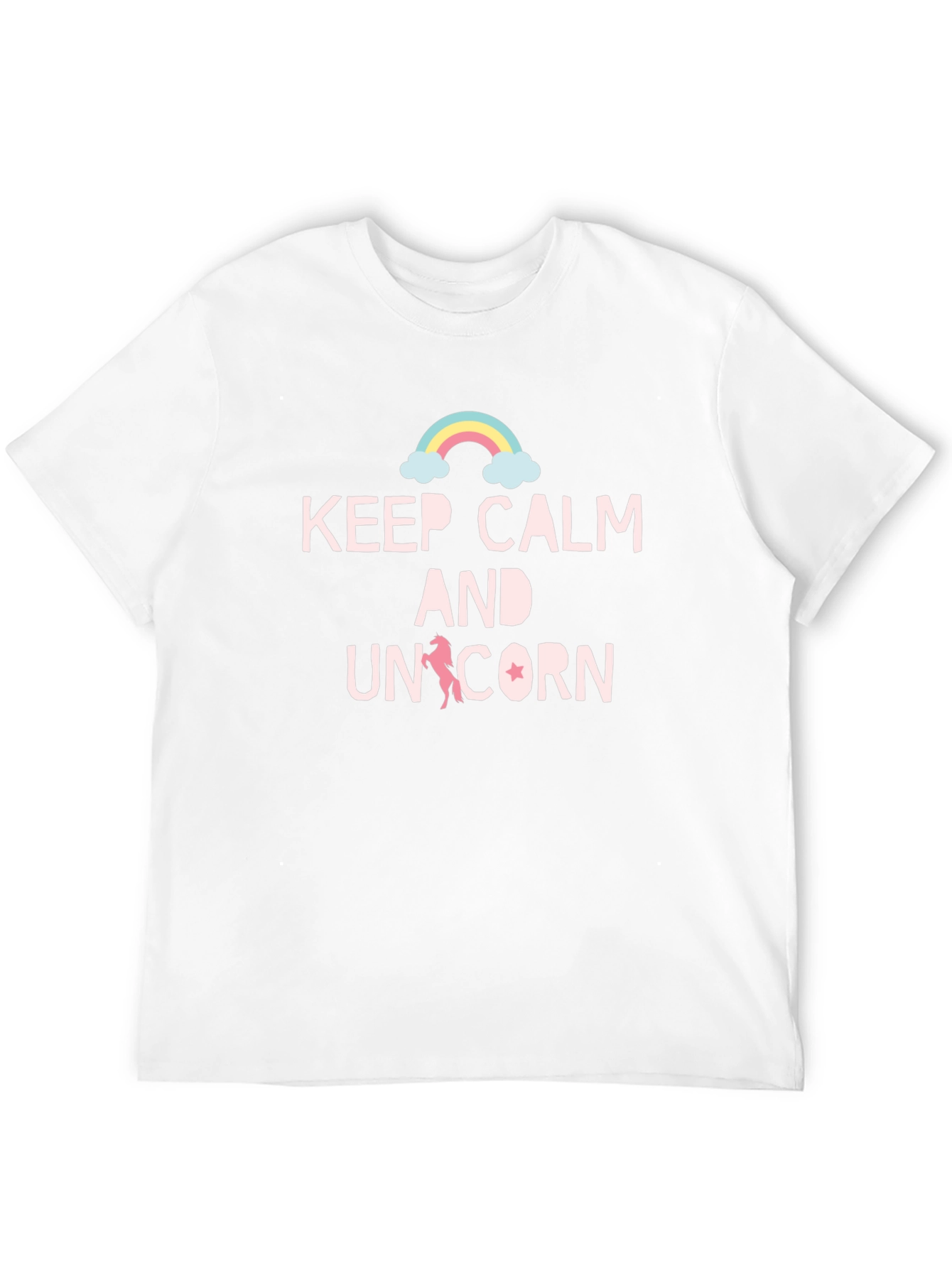 Keep Calm & Unicorn Black T-Shirt