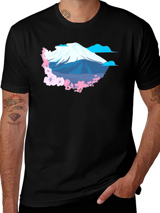 Mount Fuji Cherry Blossom T-Shirt