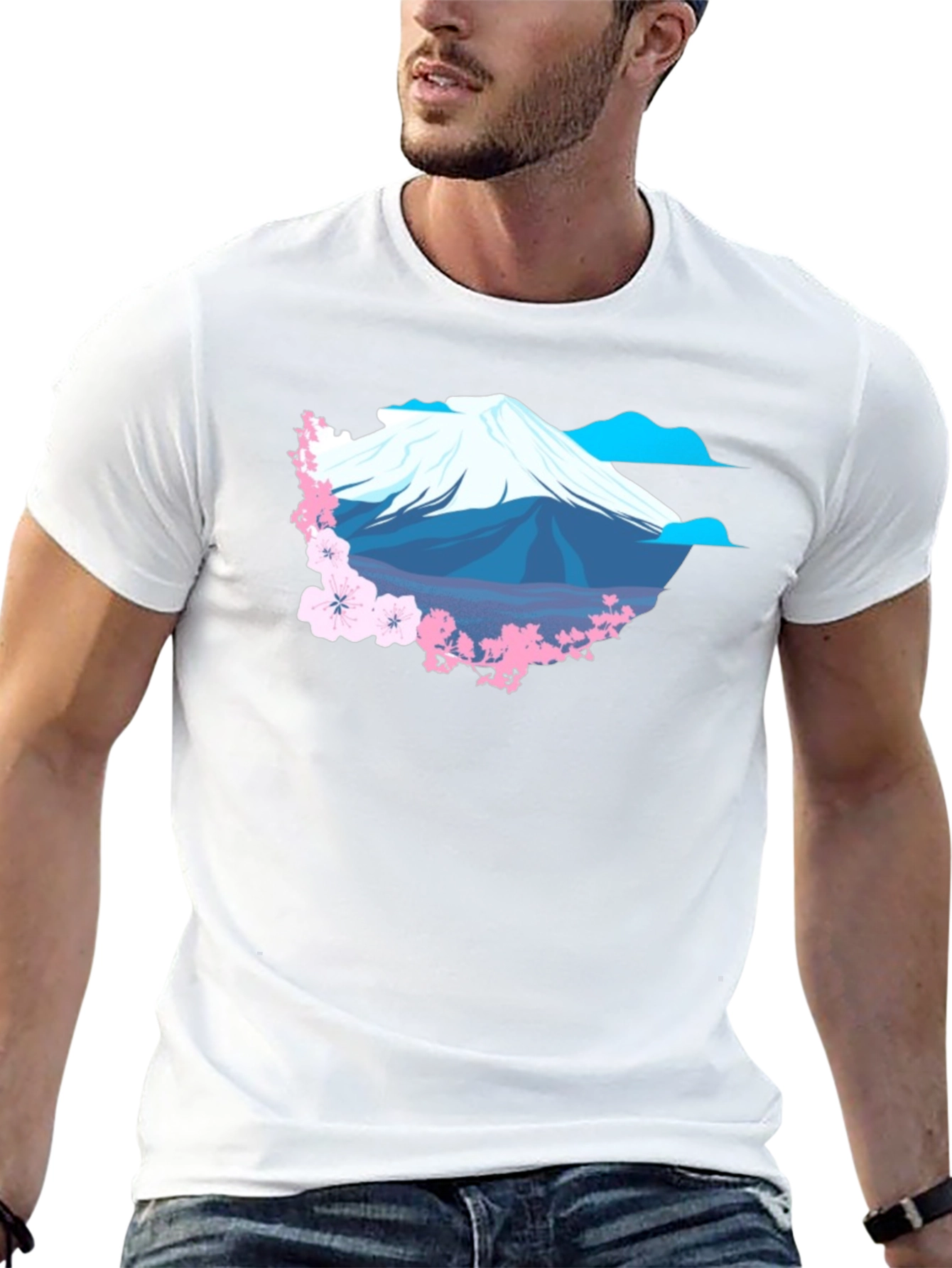 Mount Fuji Cherry Blossom T-Shirt