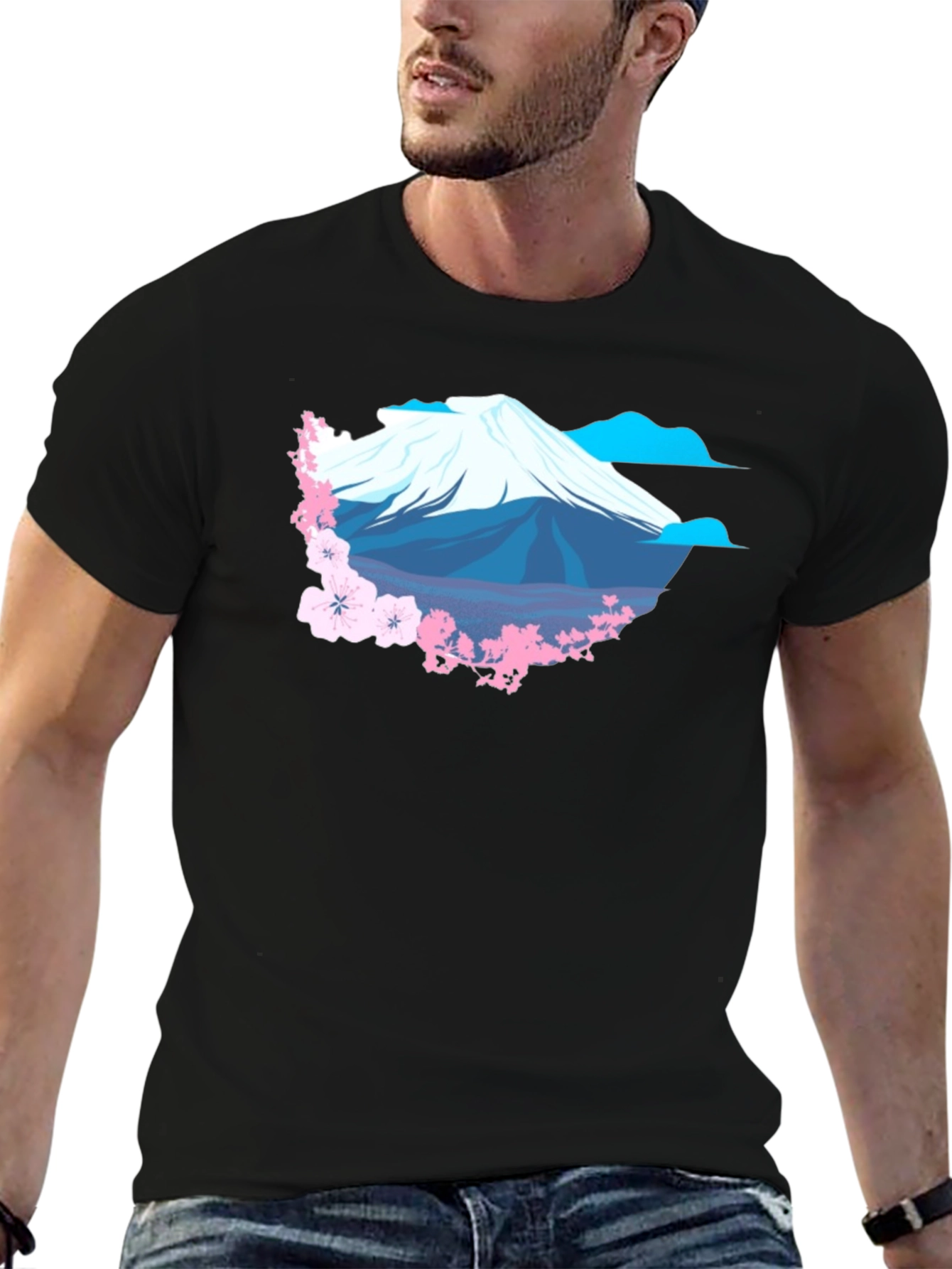 Mount Fuji Cherry Blossom T-Shirt