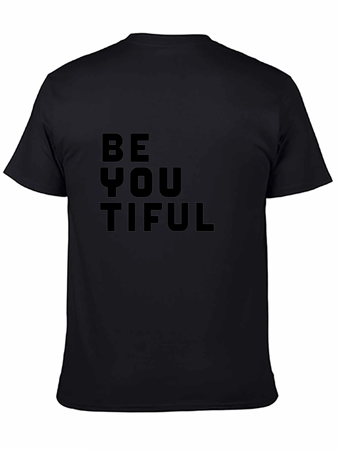 BeYOUtiful Black Graphic Tee - Inspirational Message