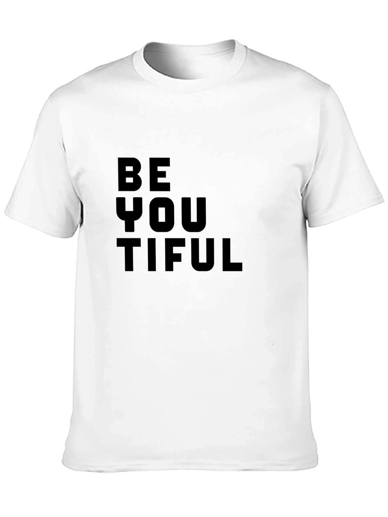 BeYOUtiful Black Graphic Tee - Inspirational Message