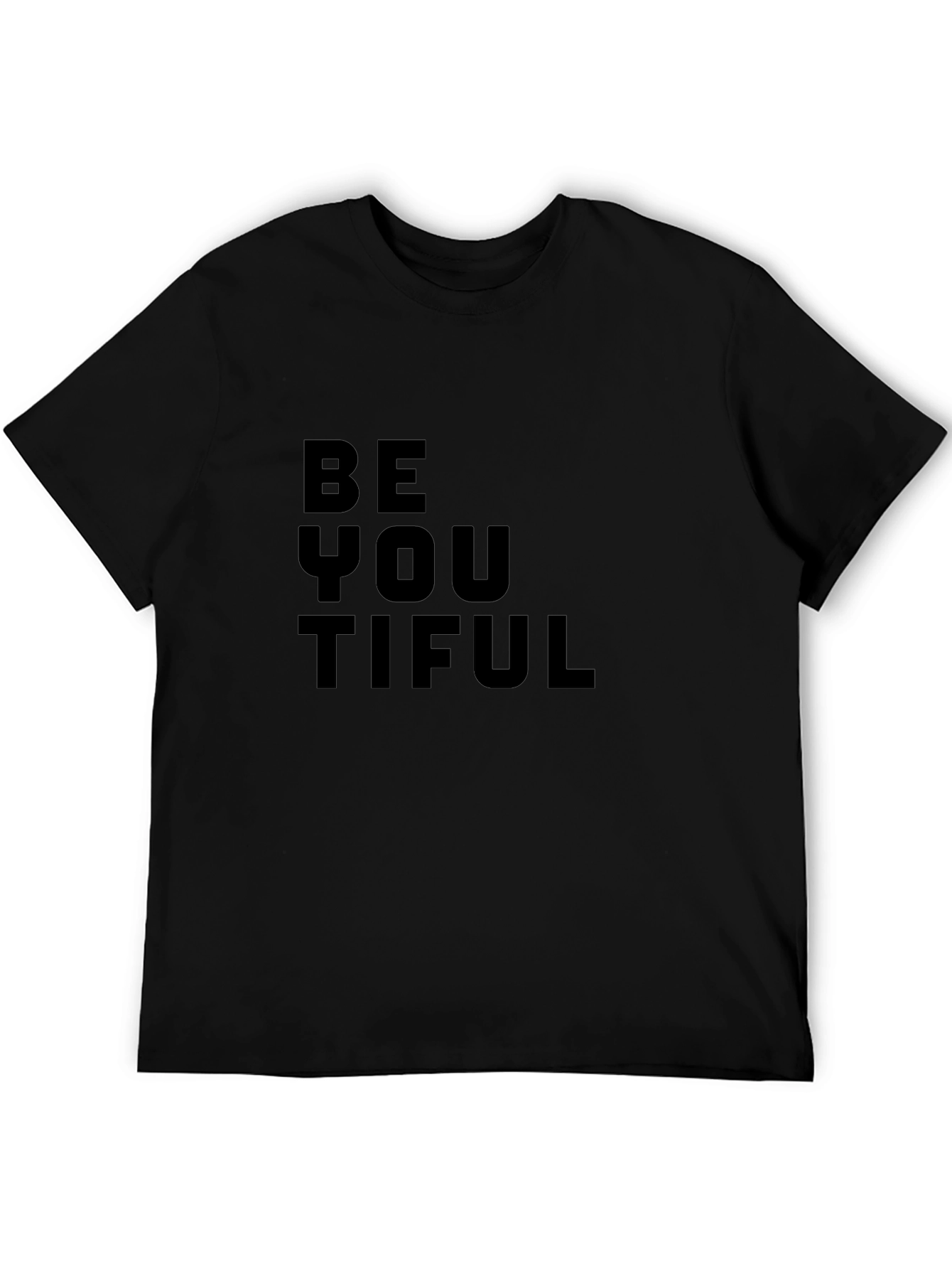 BeYOUtiful Black Graphic Tee - Inspirational Message