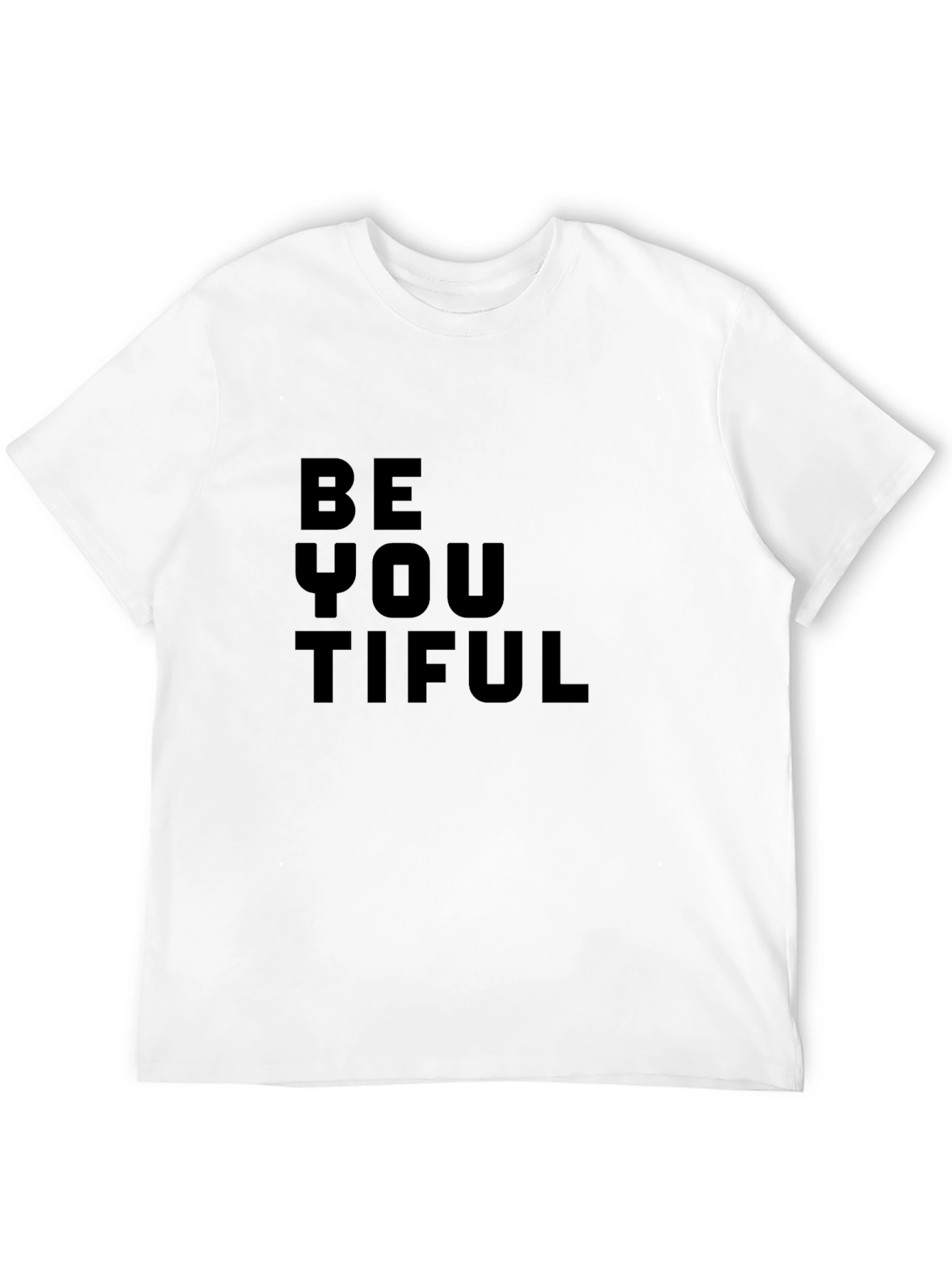 BeYOUtiful Black Graphic Tee - Inspirational Message