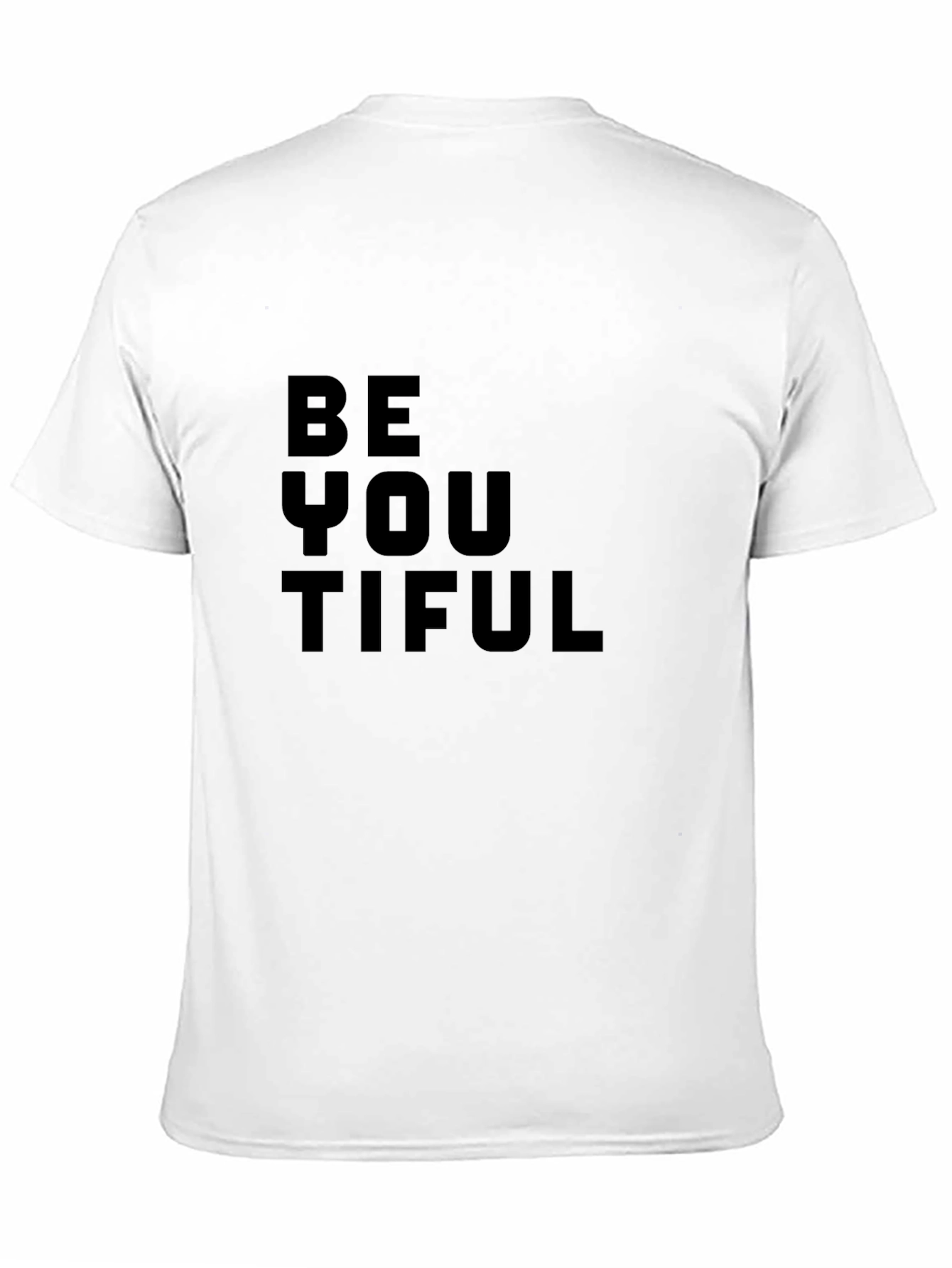 BeYOUtiful Black Graphic Tee - Inspirational Message