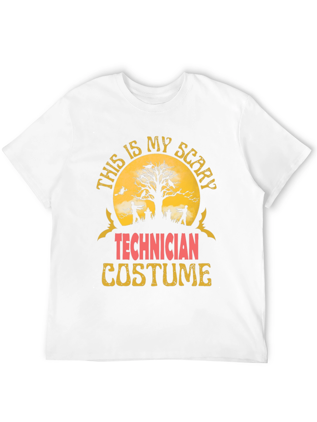 Scary Technician Halloween Costume T-Shirt