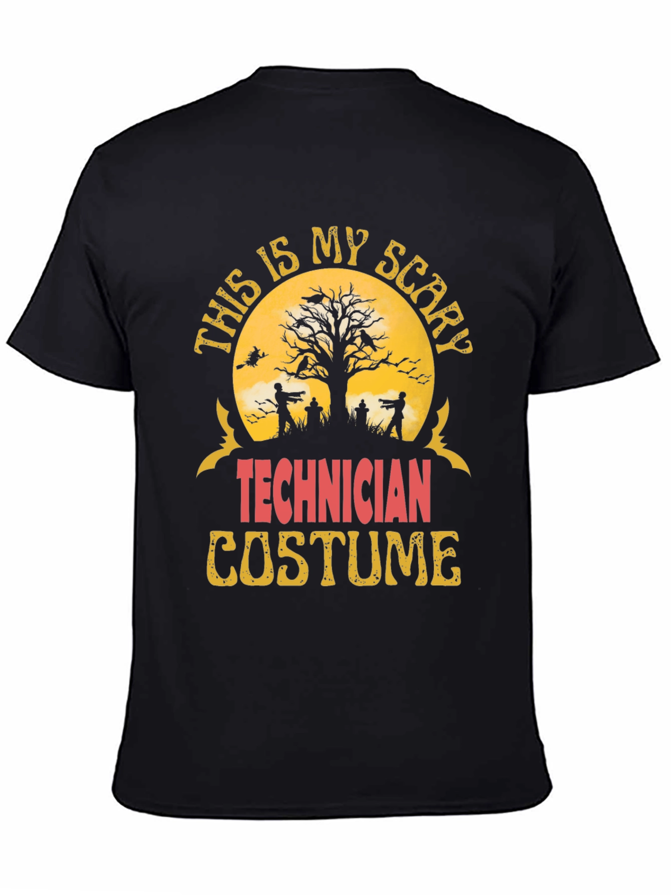 Scary Technician Halloween Costume T-Shirt