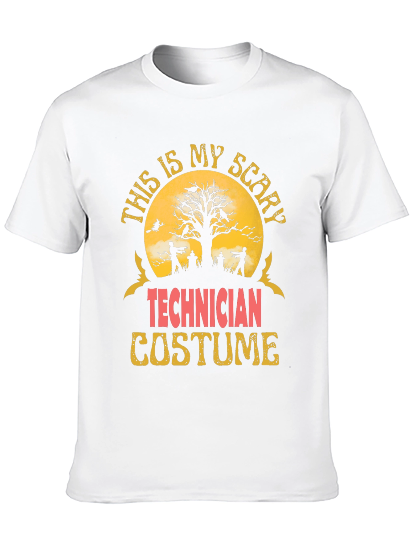 Scary Technician Halloween Costume T-Shirt