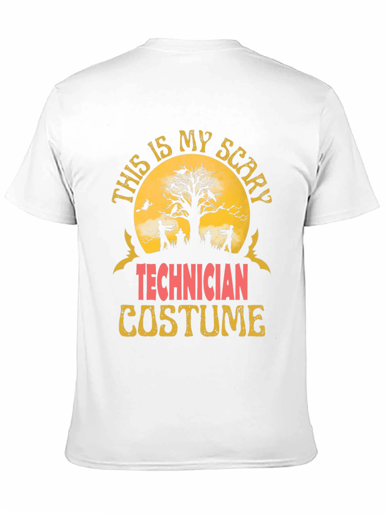 Scary Technician Halloween Costume T-Shirt