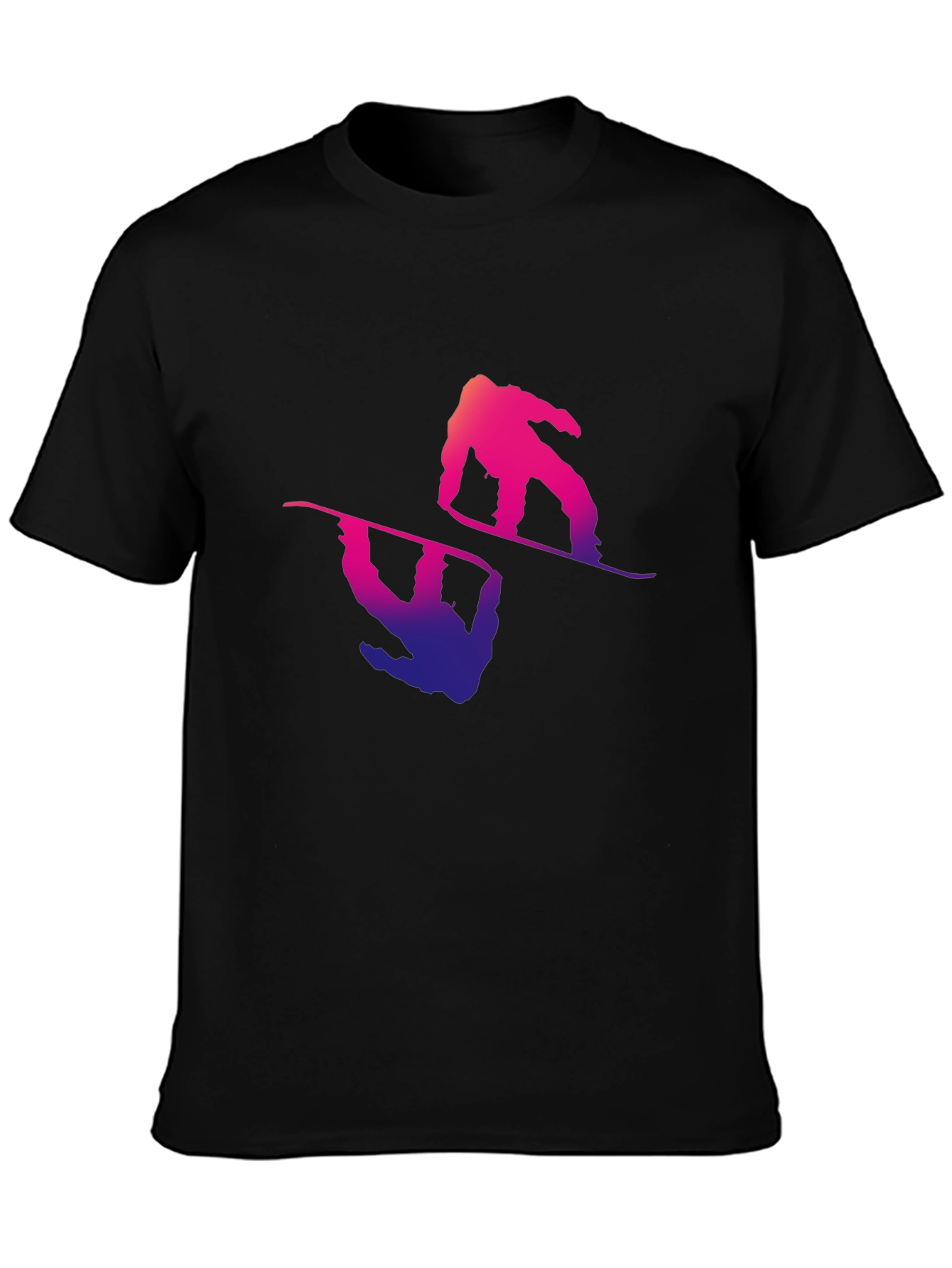 Snowboarder Graphic Tee - Mens Black T-Shirt