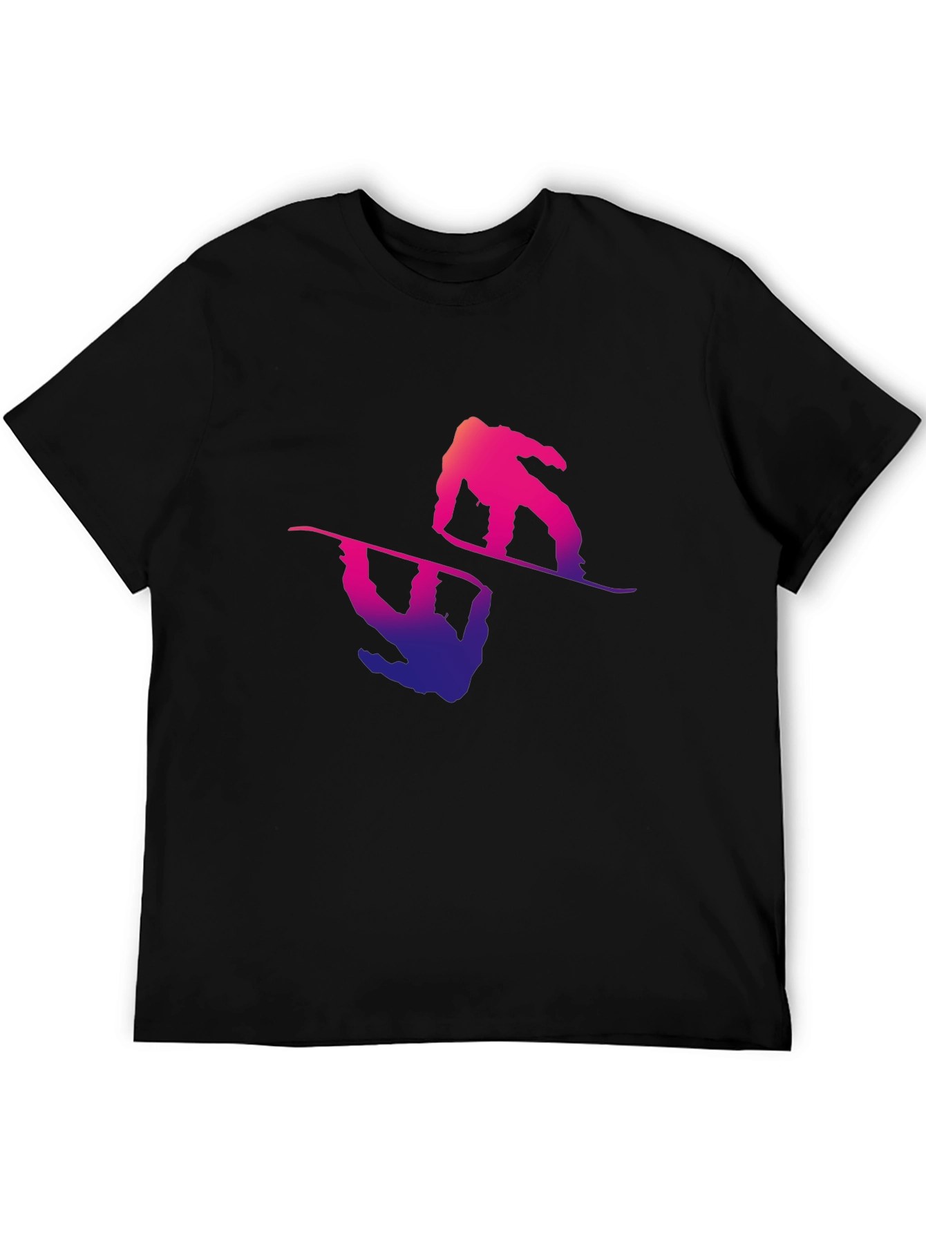 Snowboarder Graphic Tee - Mens Black T-Shirt