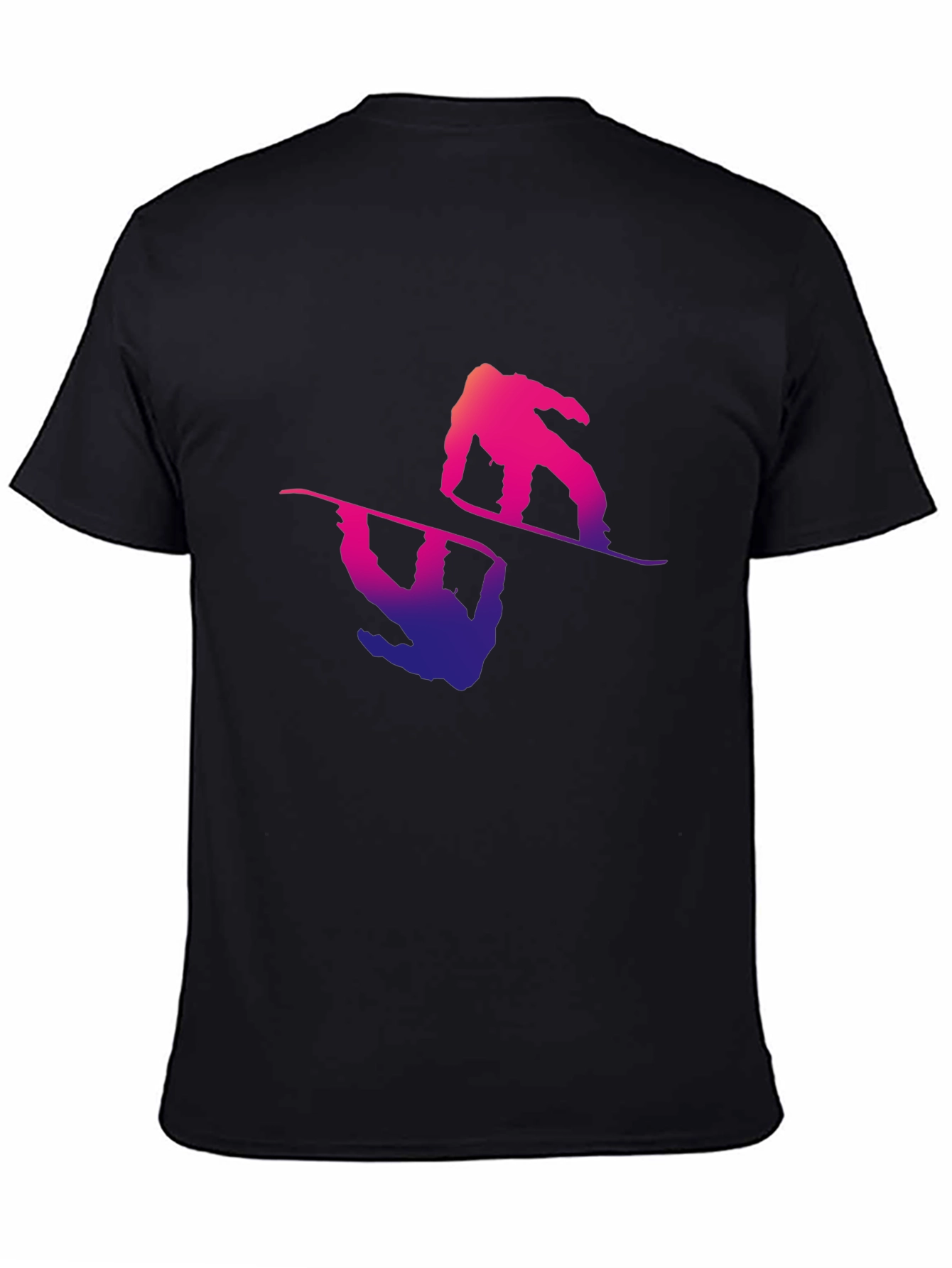Snowboarder Graphic Tee - Mens Black T-Shirt