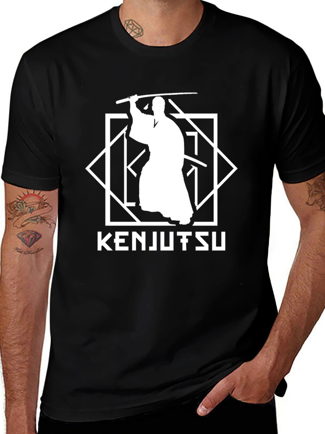 Kenjutsu T-Shirt - Martial Arts Samurai Design