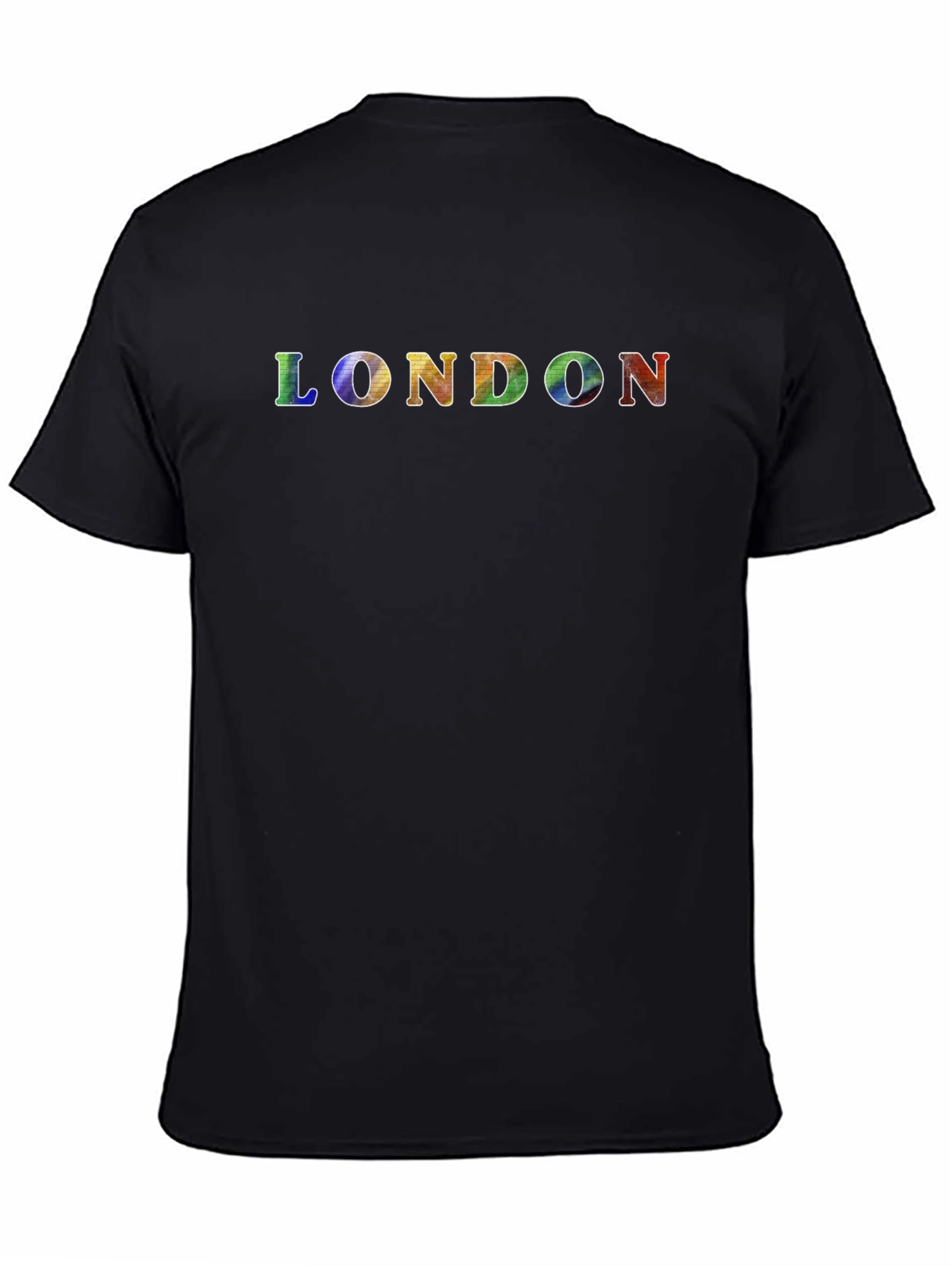 Rainbow LONDON Graphic Tee - Mens Black T-Shirt