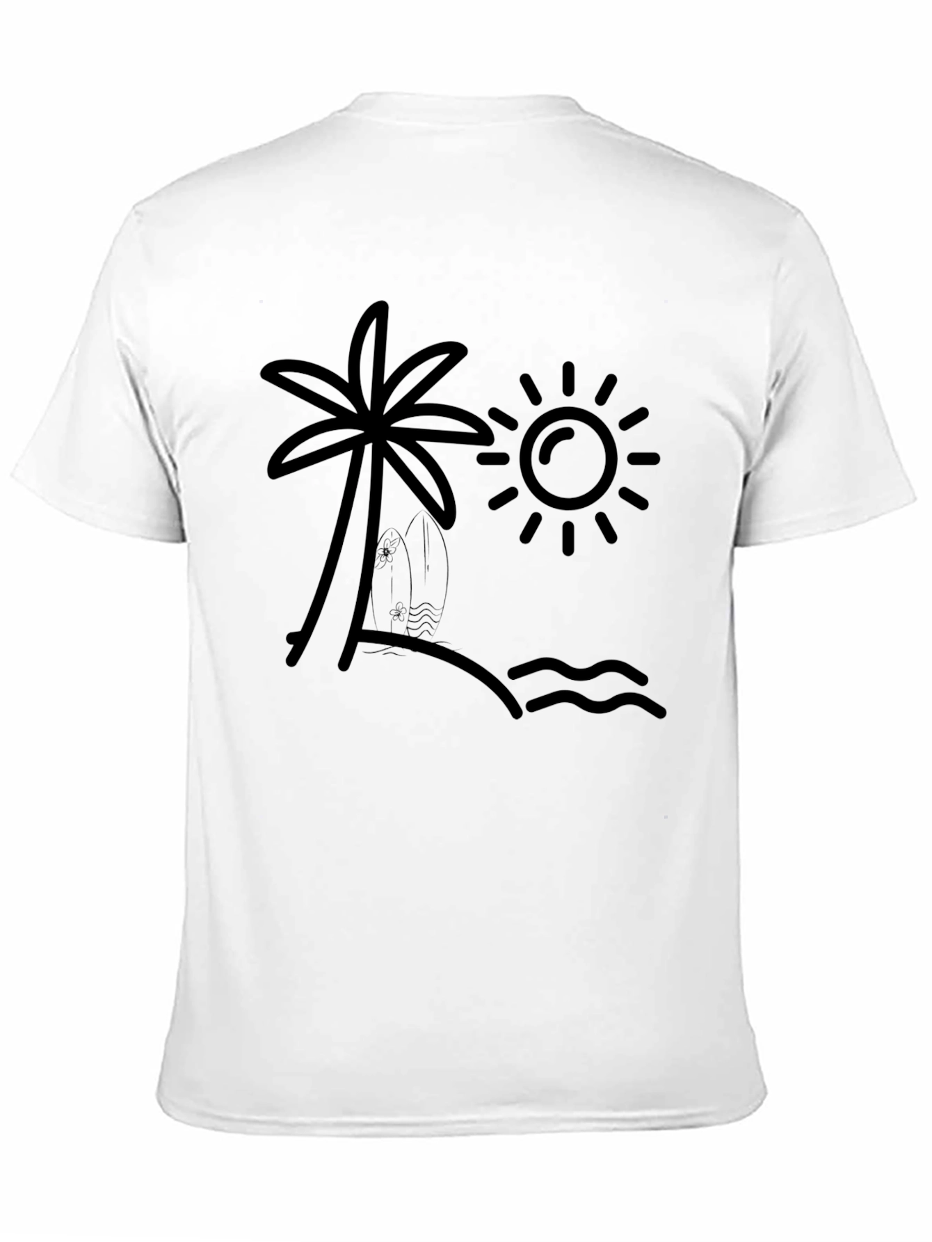 Beach Life Graphic Tee - Palm Tree & Sun