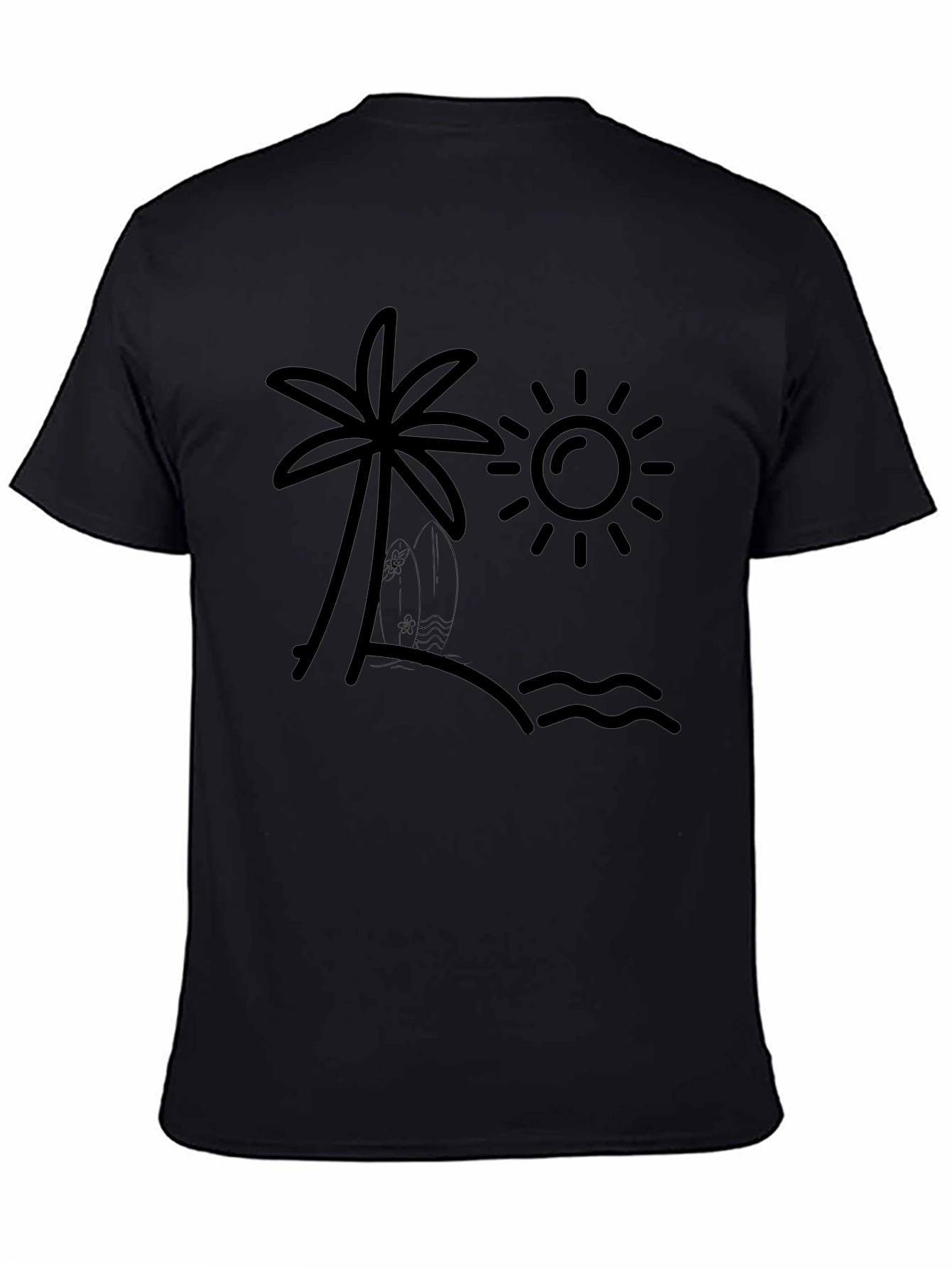 Beach Life Graphic Tee - Palm Tree & Sun