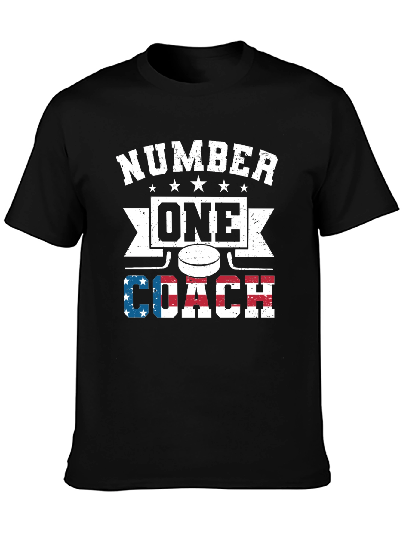 Number One Hockey Coach Graphic T-Shirt
