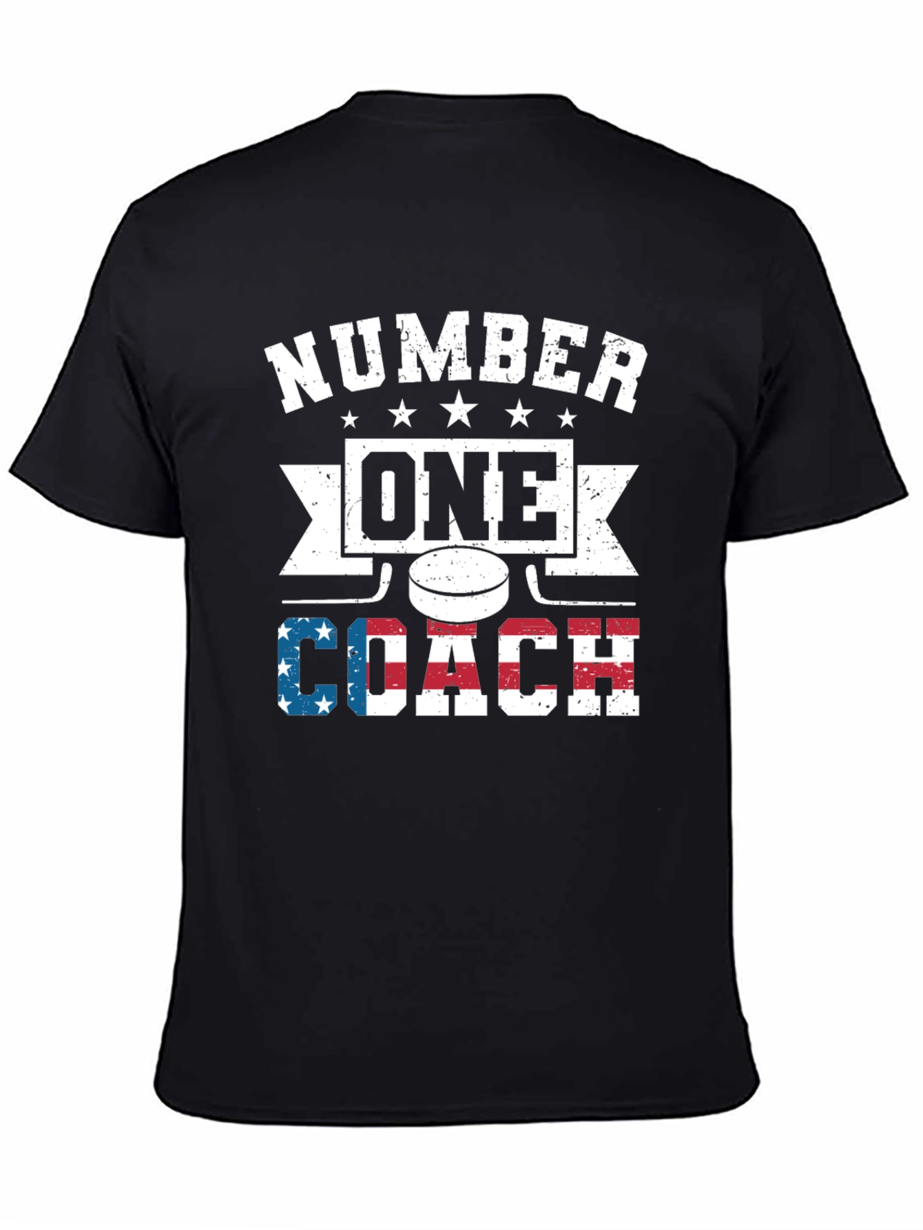 Number One Hockey Coach Graphic T-Shirt