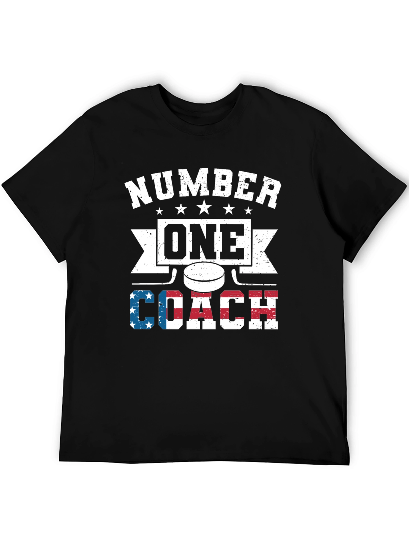 Number One Hockey Coach Graphic T-Shirt