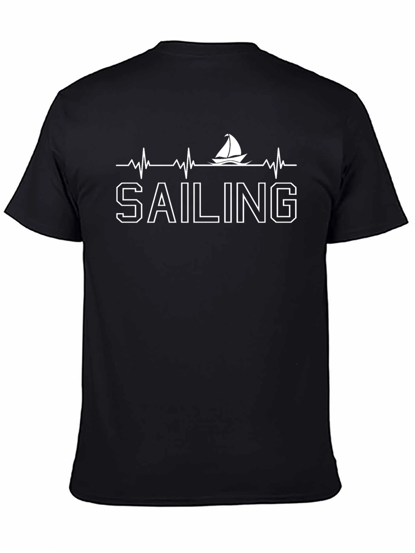 Sailing Heartbeat T-Shirt - Nautical Adventure Tee