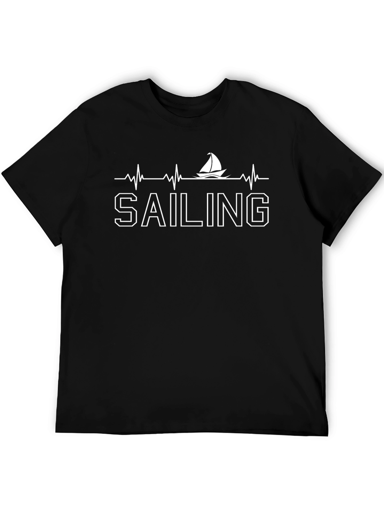 Sailing Heartbeat T-Shirt - Nautical Adventure Tee