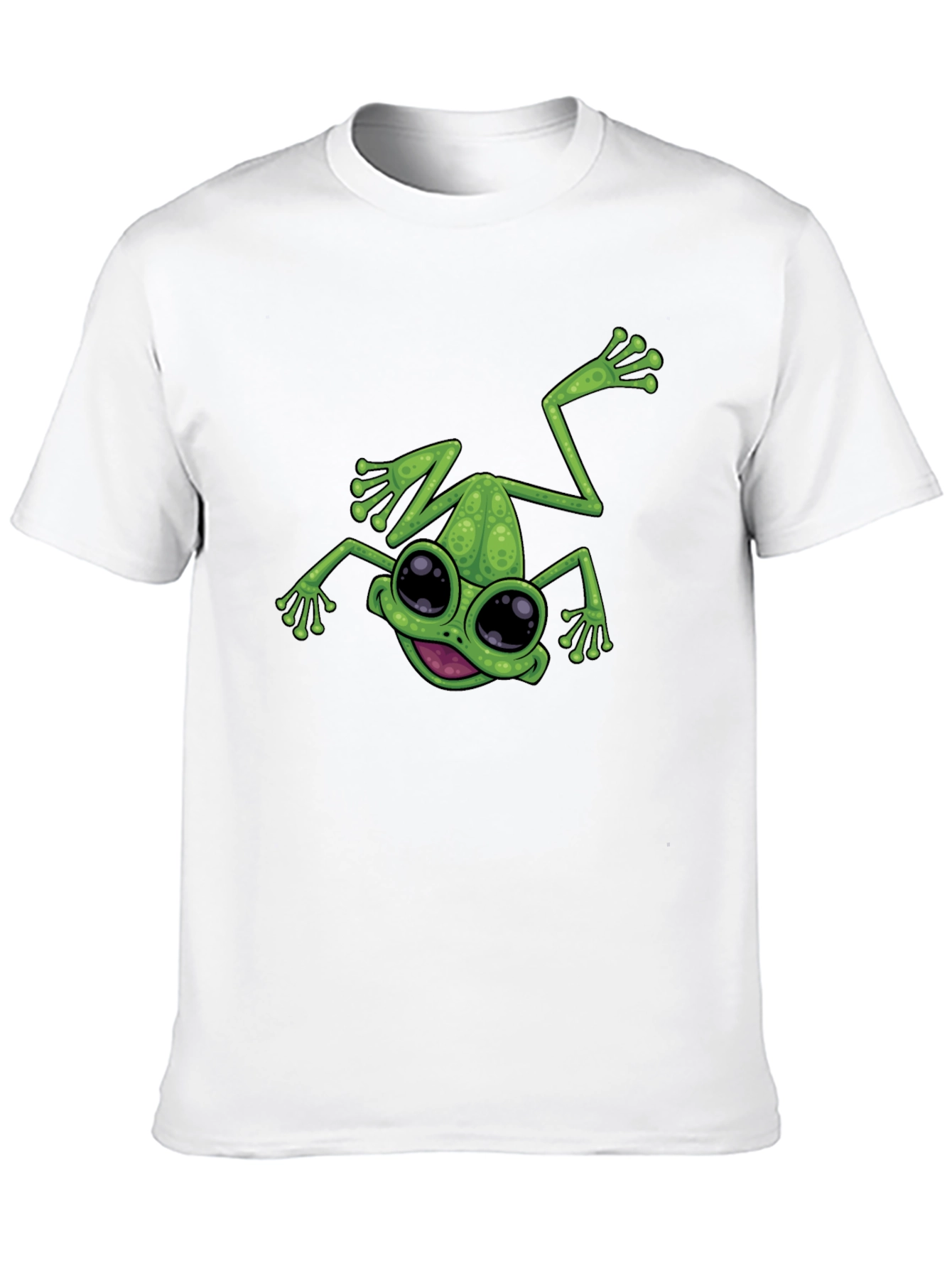 Funny Frog Graphic Black T-Shirt