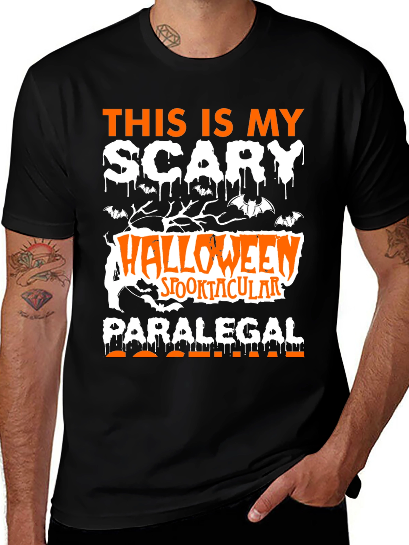 Scary Halloween Paralegal T-Shirt