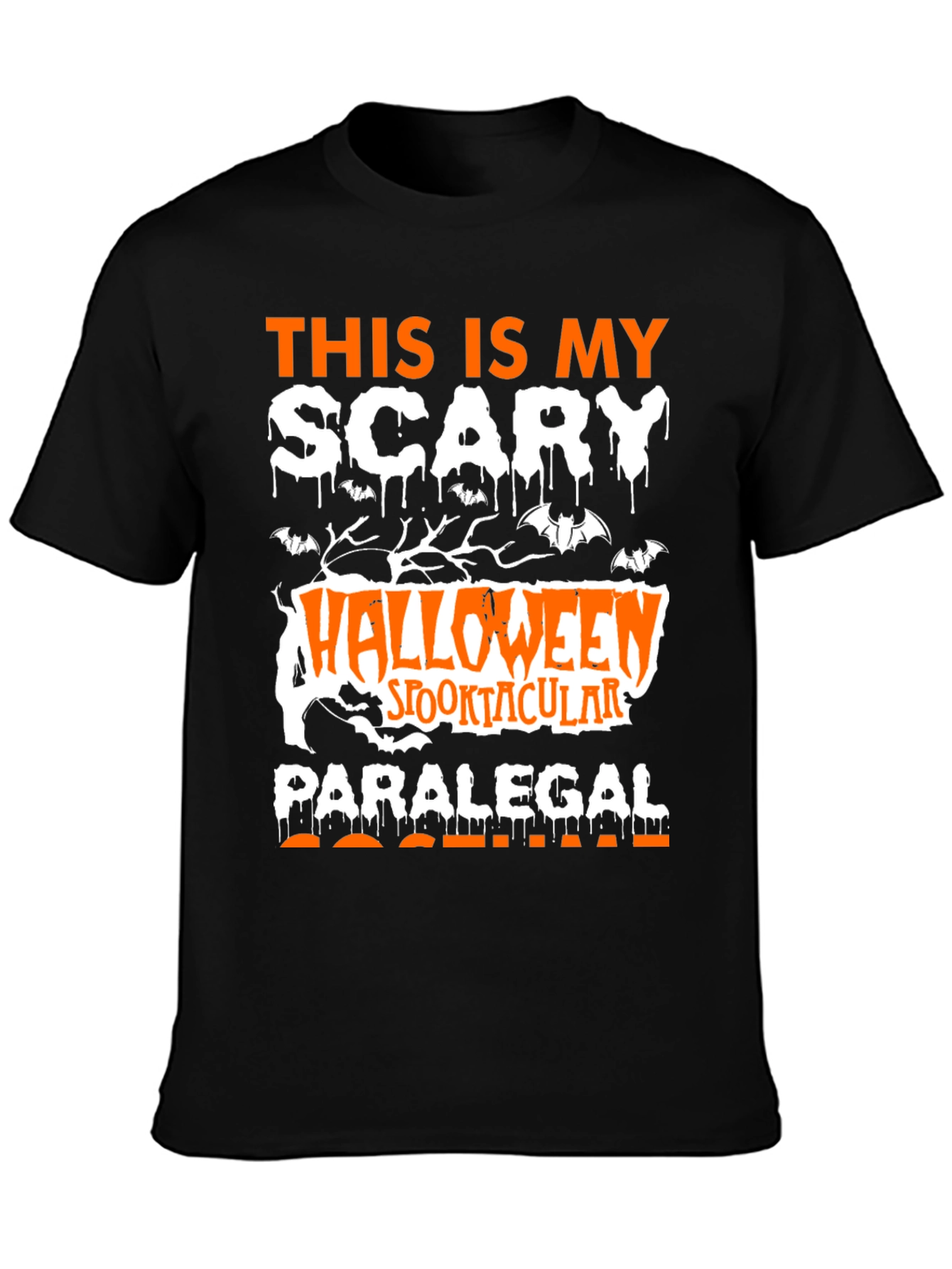 Scary Halloween Paralegal T-Shirt