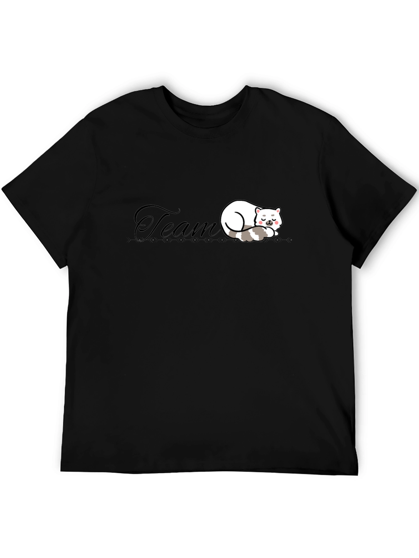 Team Cat Nap Black T-Shirt - Soft & Comfy