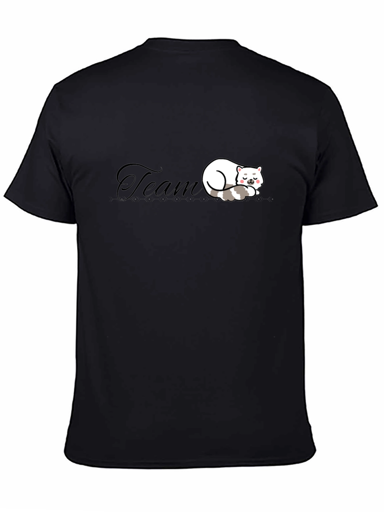 Team Cat Nap Black T-Shirt - Soft & Comfy