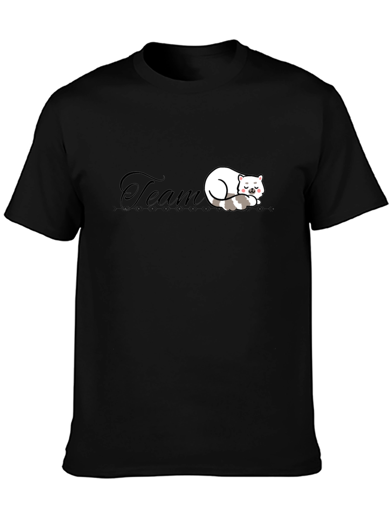 Team Cat Nap Black T-Shirt - Soft & Comfy