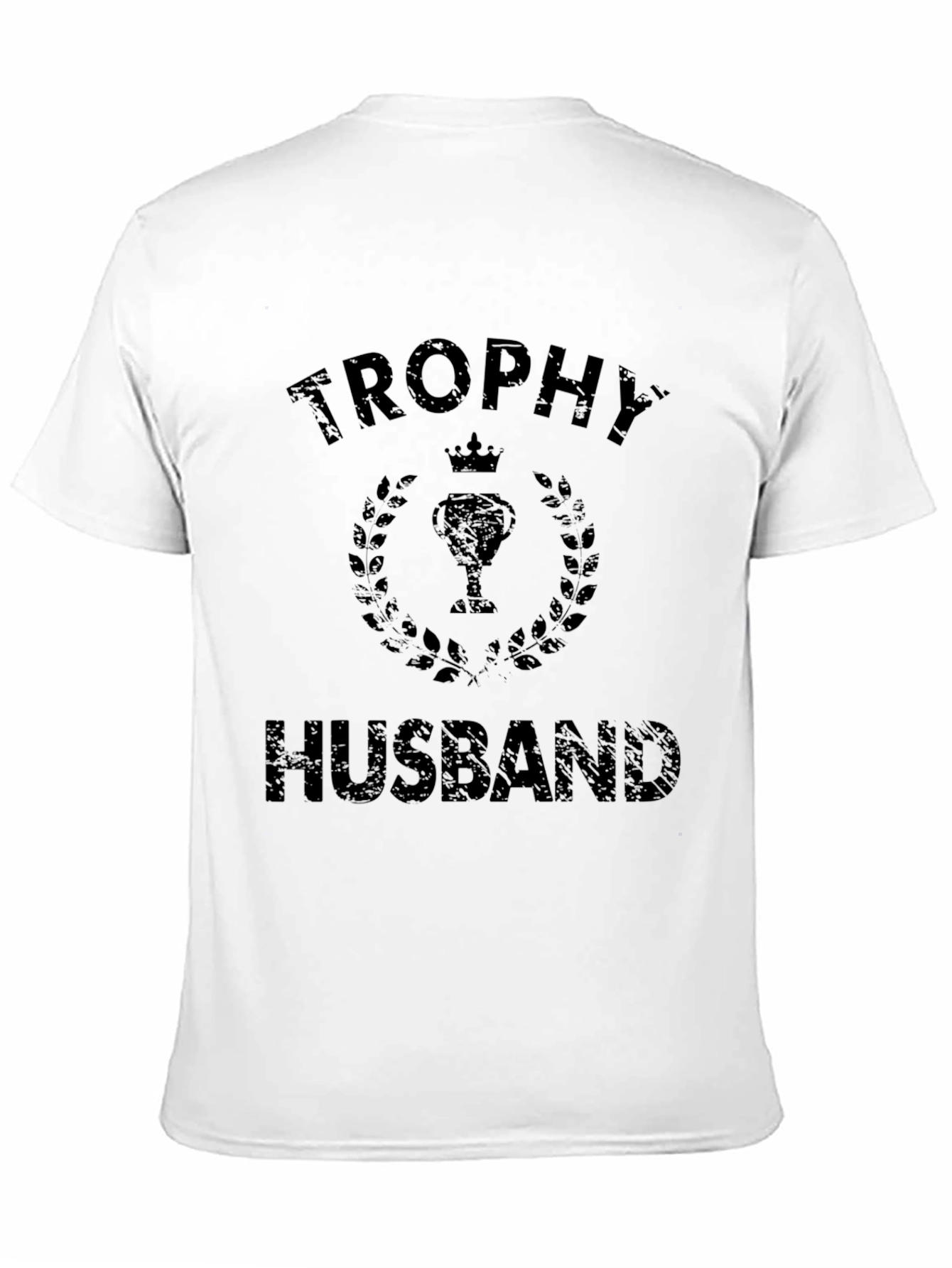 Trophy Husband Graphic T-Shirt - Black Cotton Tee