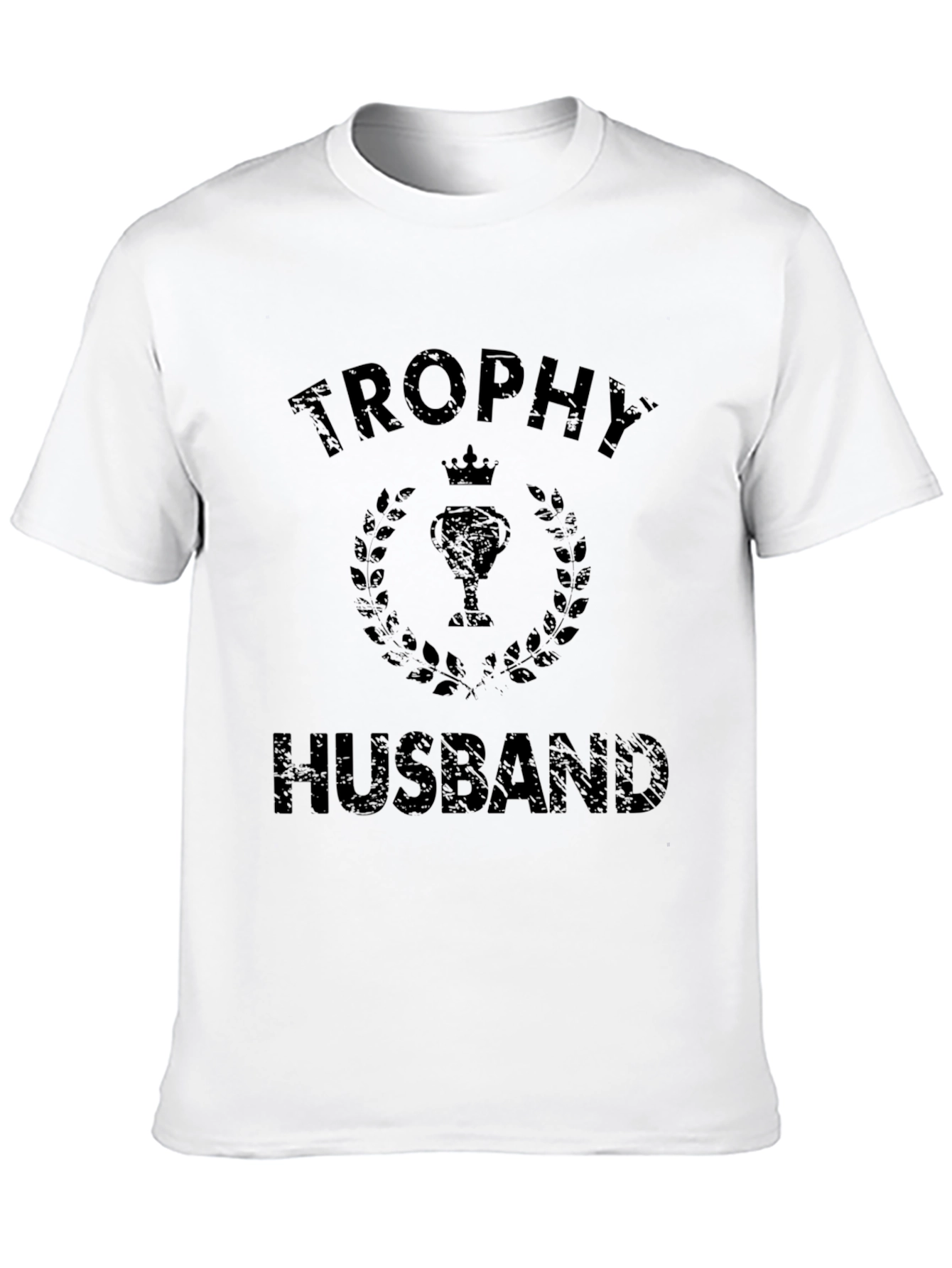 Trophy Husband Graphic T-Shirt - Black Cotton Tee