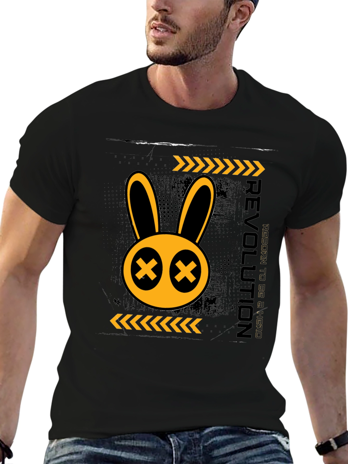 Rebellious Rabbit Graphic T-Shirt