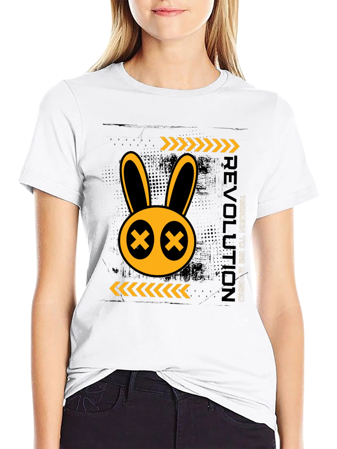 Rebellious Rabbit Graphic T-Shirt