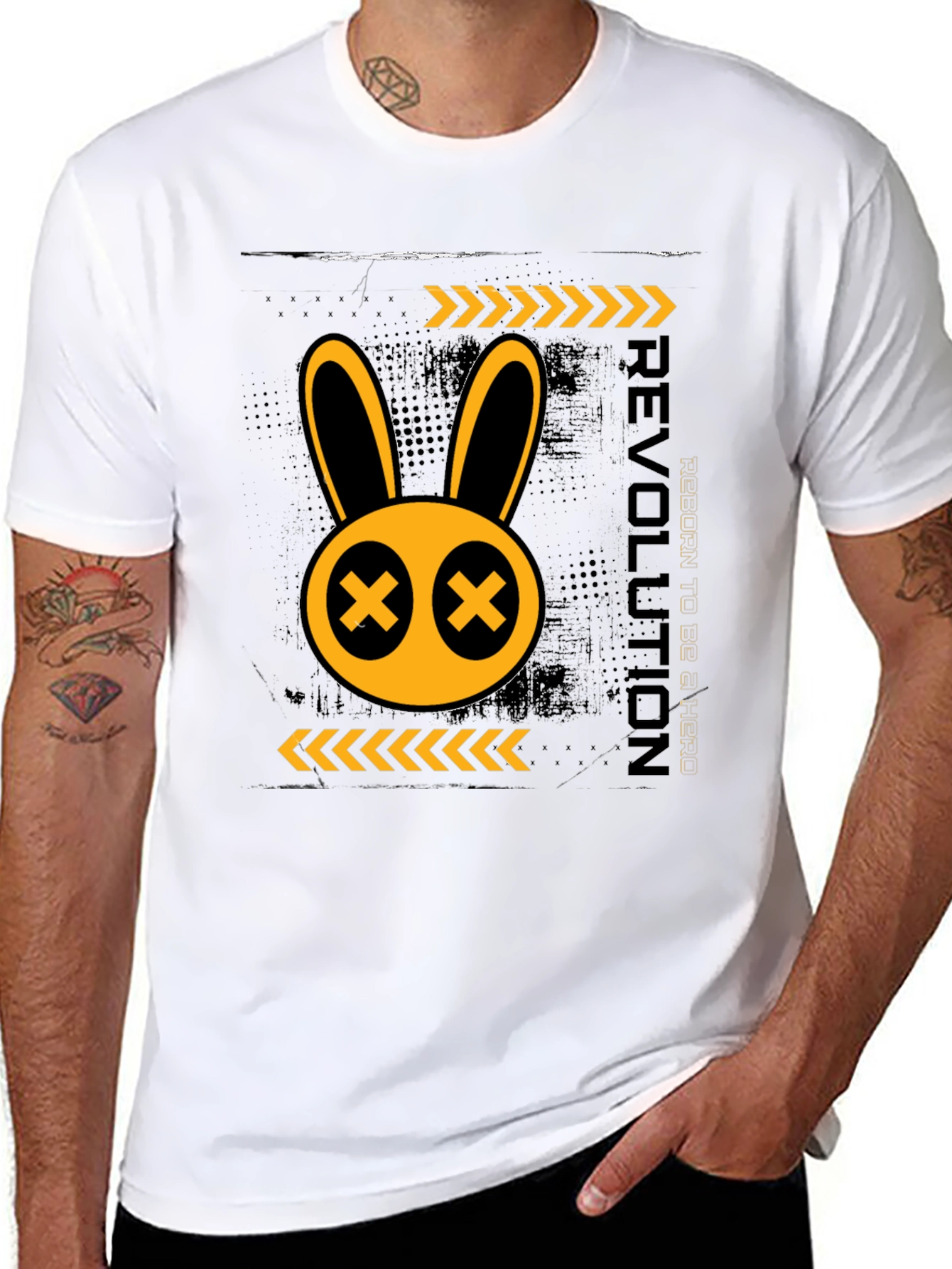 Rebellious Rabbit Graphic T-Shirt