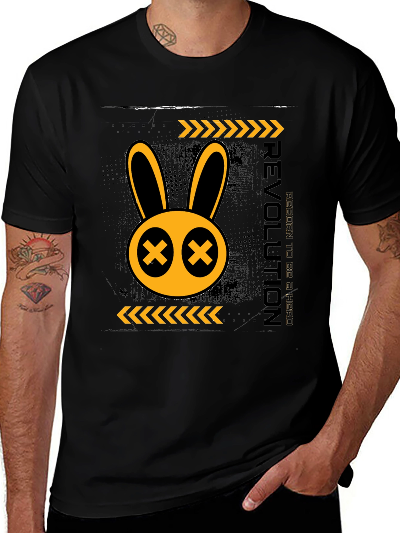 Rebellious Rabbit Graphic T-Shirt