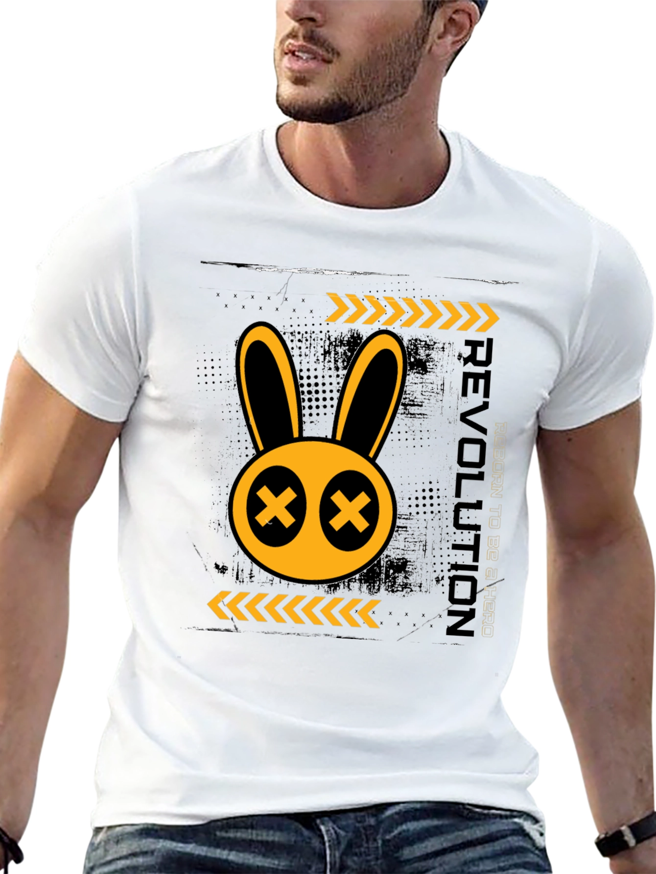 Rebellious Rabbit Graphic T-Shirt