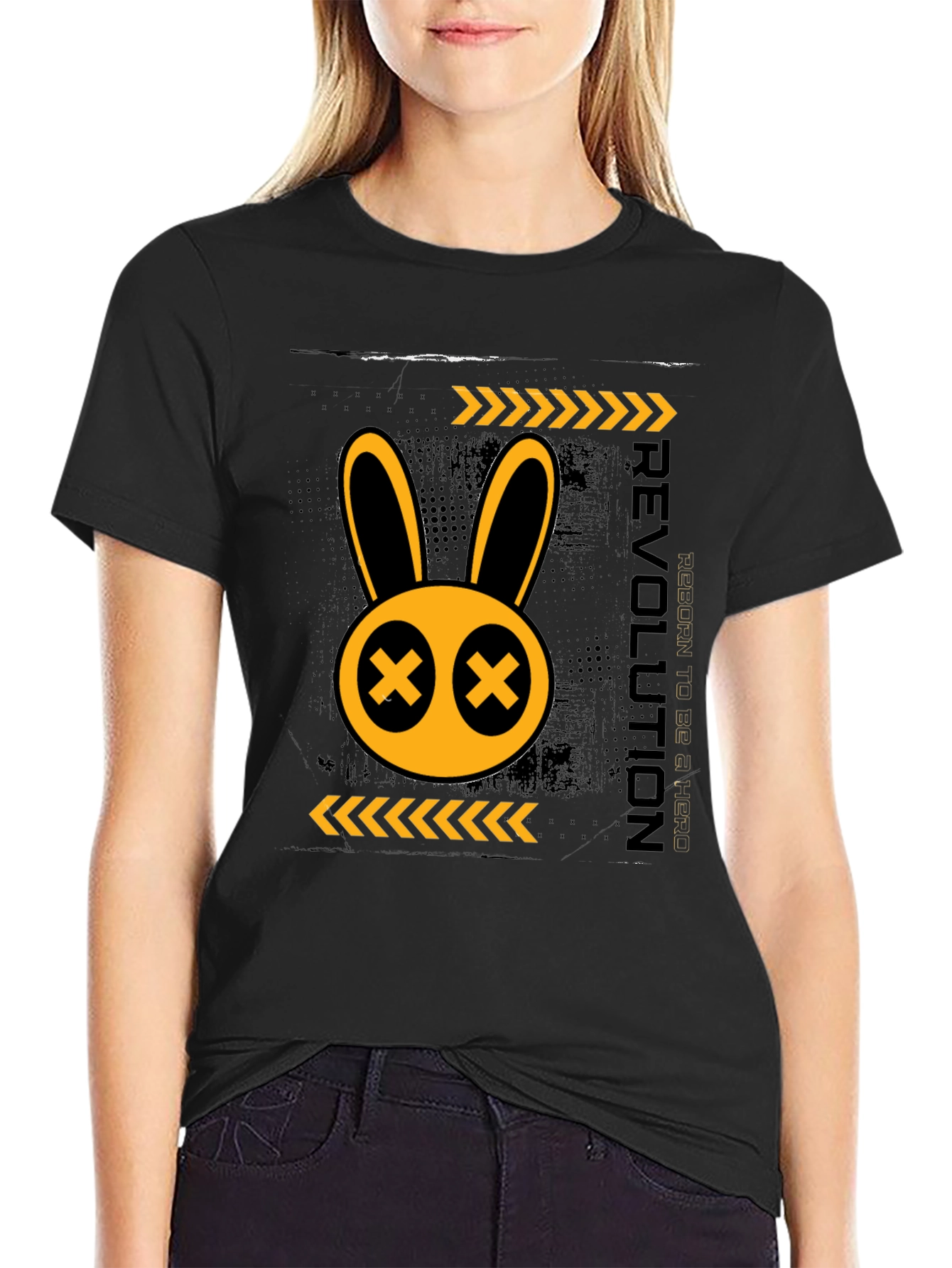 Rebellious Rabbit Graphic T-Shirt