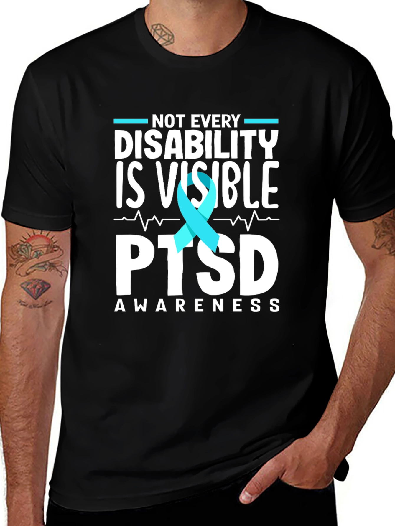 PTSD Awareness T-Shirt: Not Every Disability is Visible