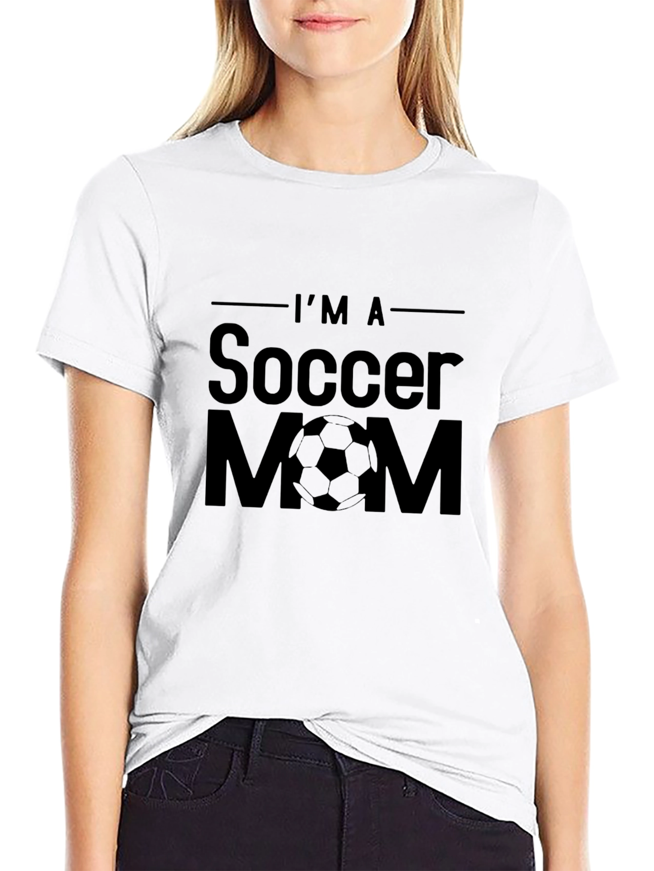 Im A Soccer Mom T-Shirt - Black Graphic Tee