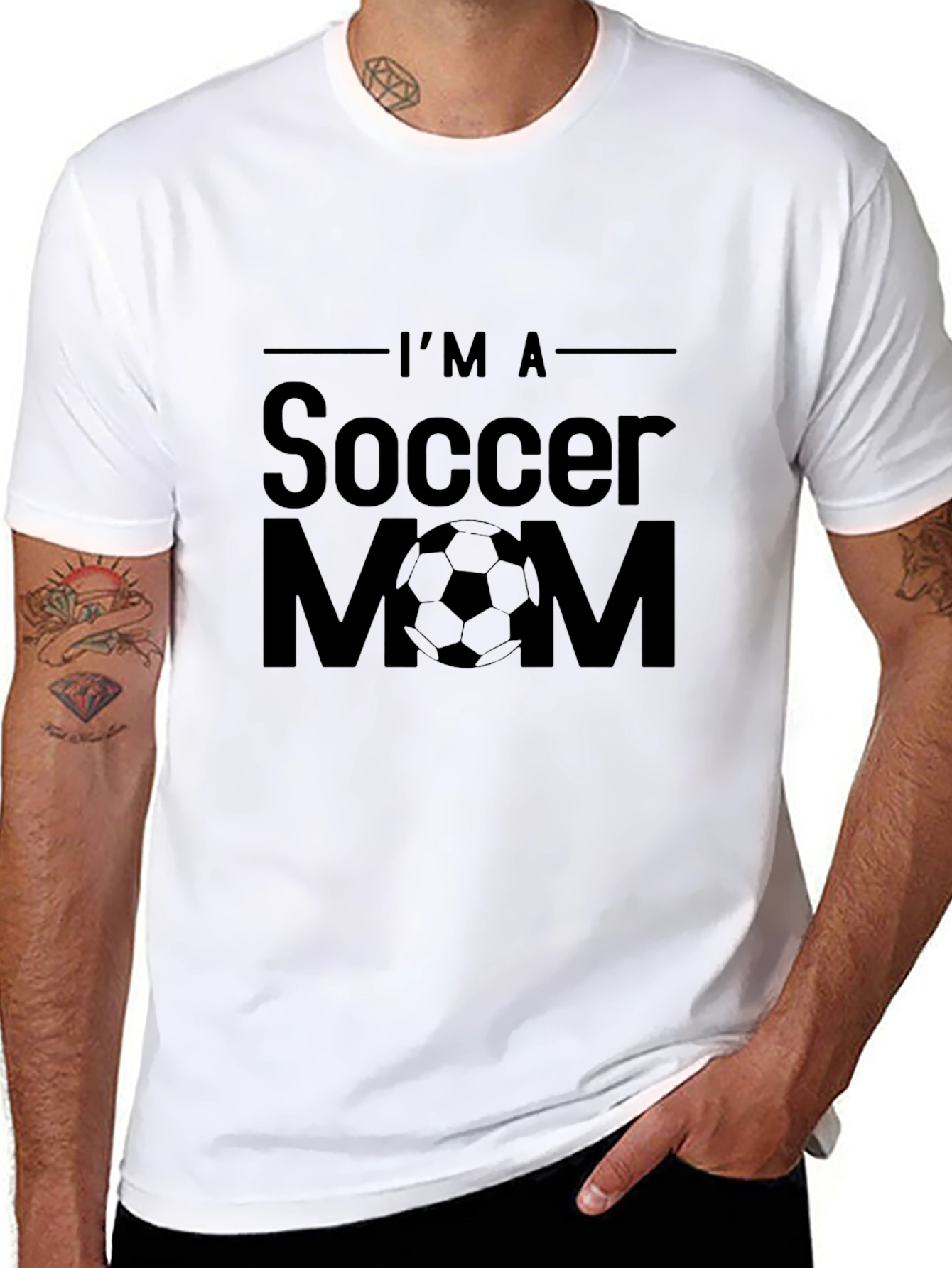 Im A Soccer Mom T-Shirt - Black Graphic Tee