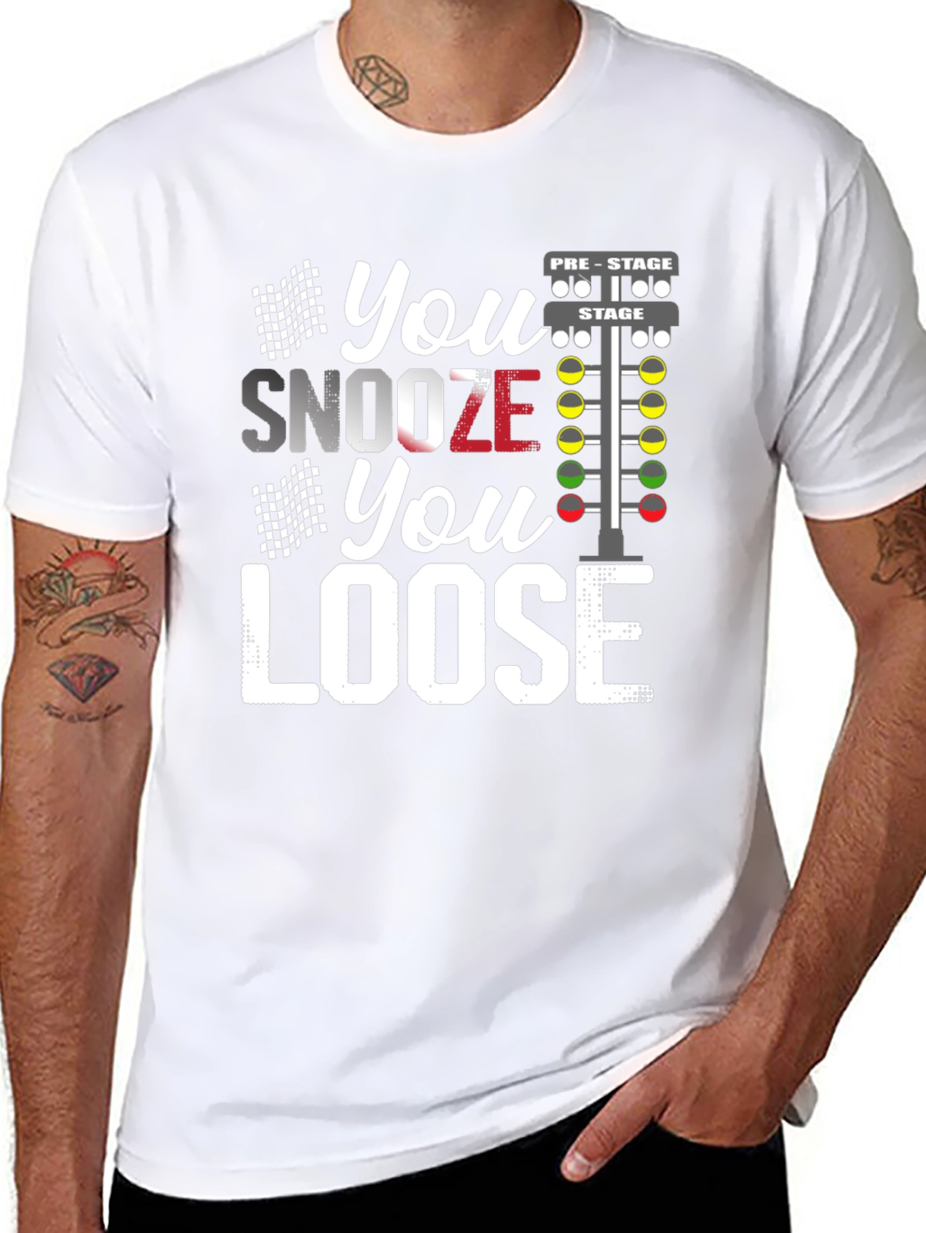 You Snooze You Loose Racing T-Shirt