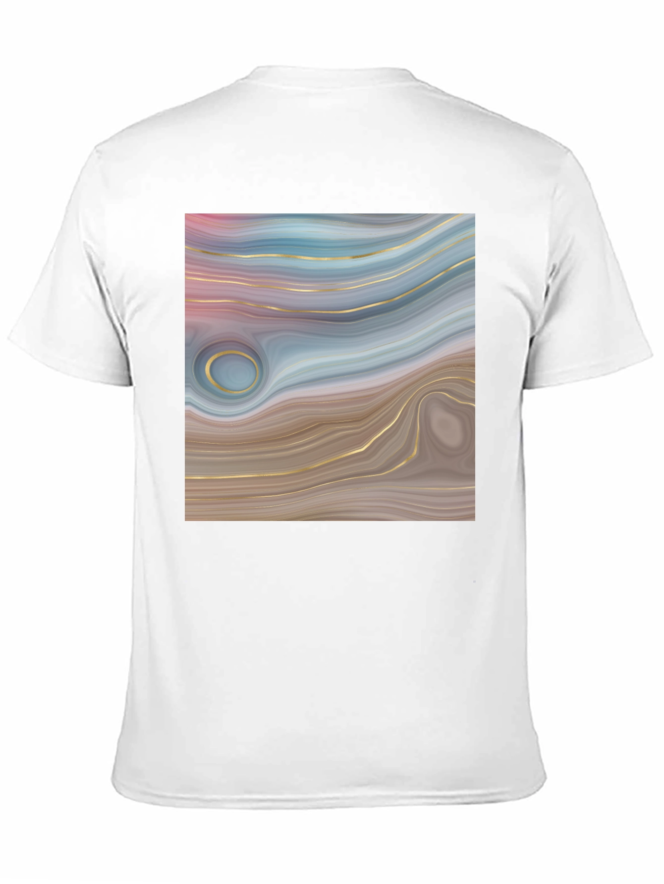Abstract Swirl Graphic Tee - Trendy Style