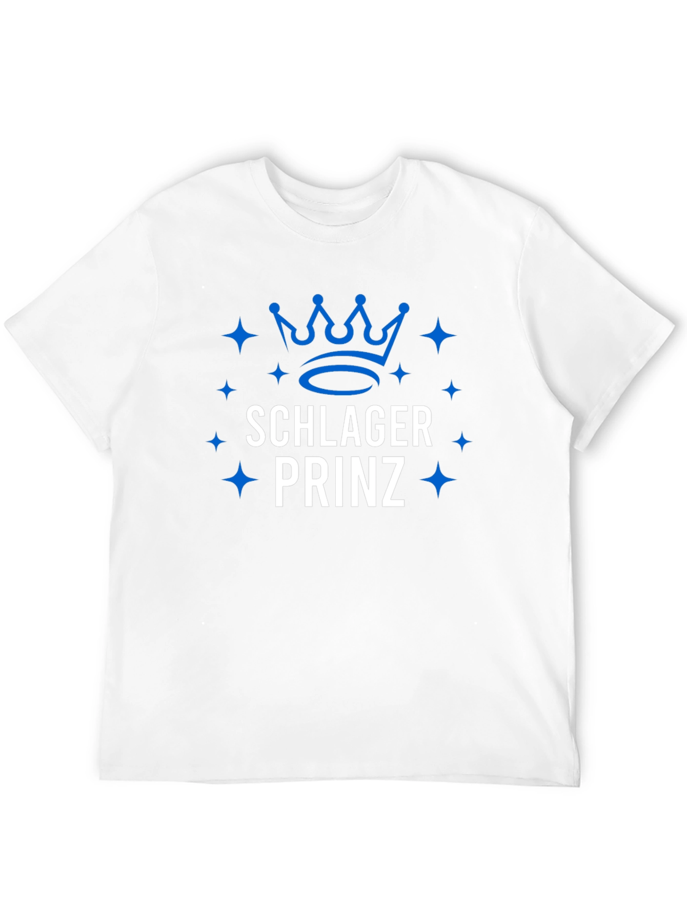 Schlager Prinz Graphic T-Shirt - Blue Design
