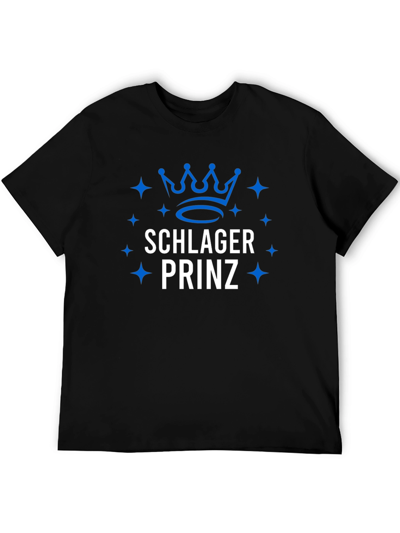 Schlager Prinz Graphic T-Shirt - Blue Design