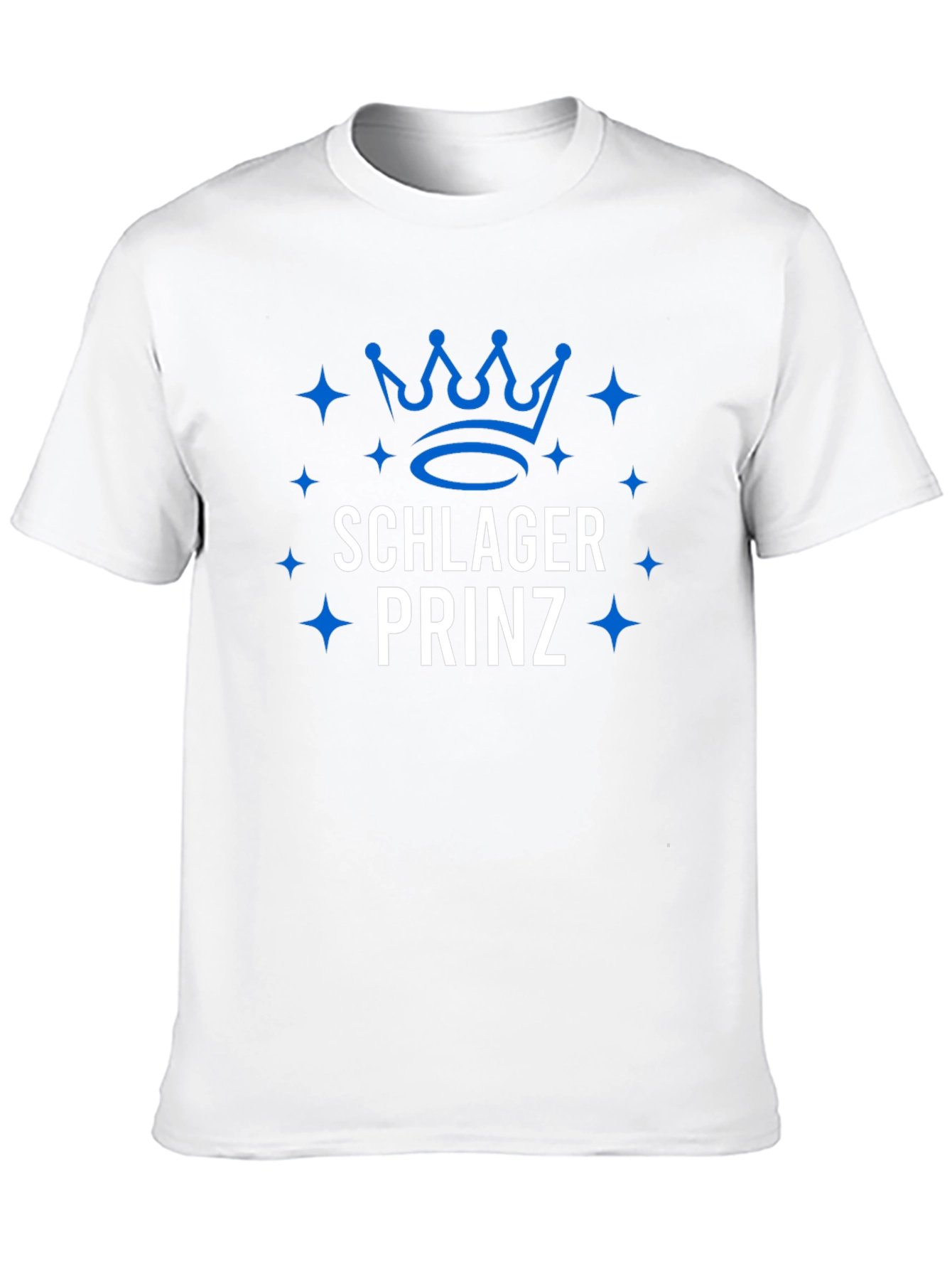 Schlager Prinz Graphic T-Shirt - Blue Design