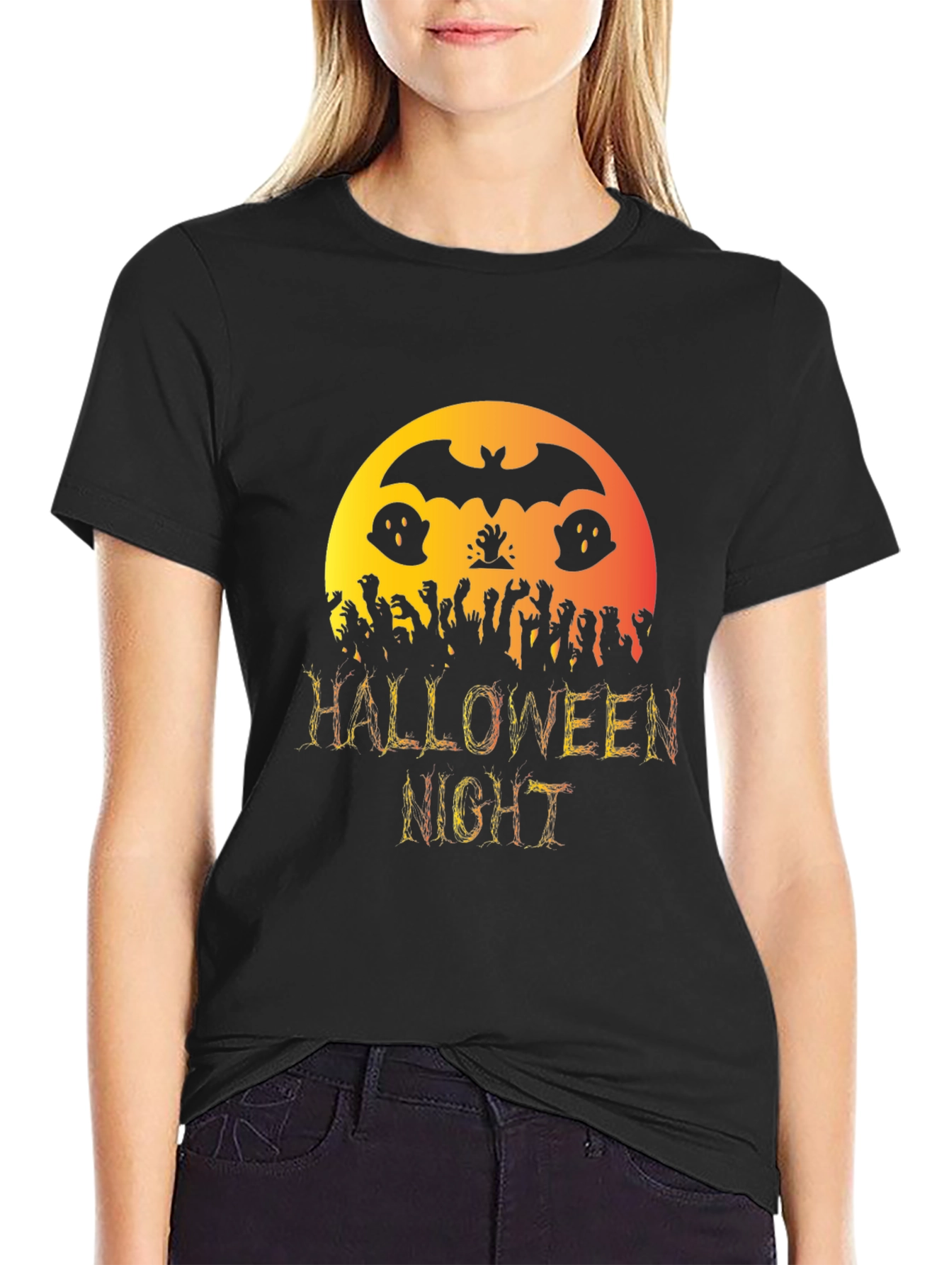 Halloween Night Graphic T-Shirt